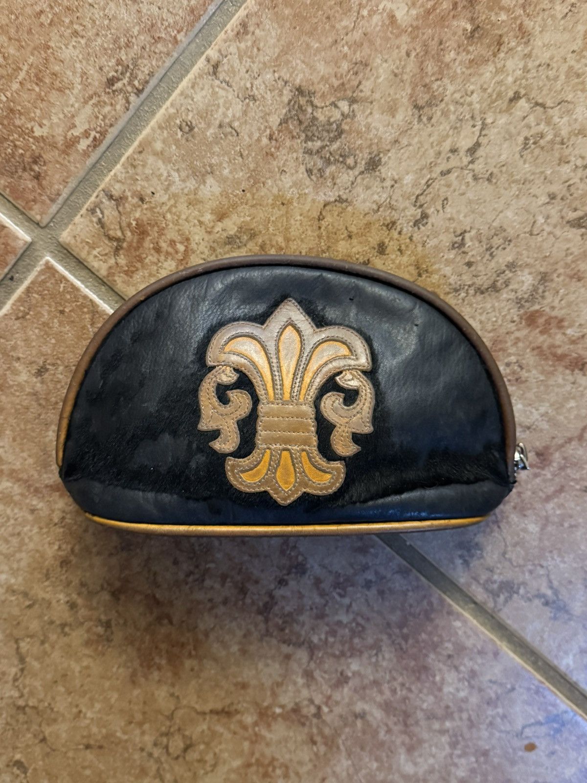 Chrome Hearts Chrome Hearts Leather Fleur Pouch Size ONE SIZE - 1 Thumbnail