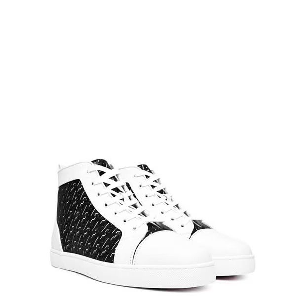 Christian Louboutin o1s1wg110924 Louis Orlato Flat High Shoes in White Size US 11 / EU 44 - 3 Thumbnail