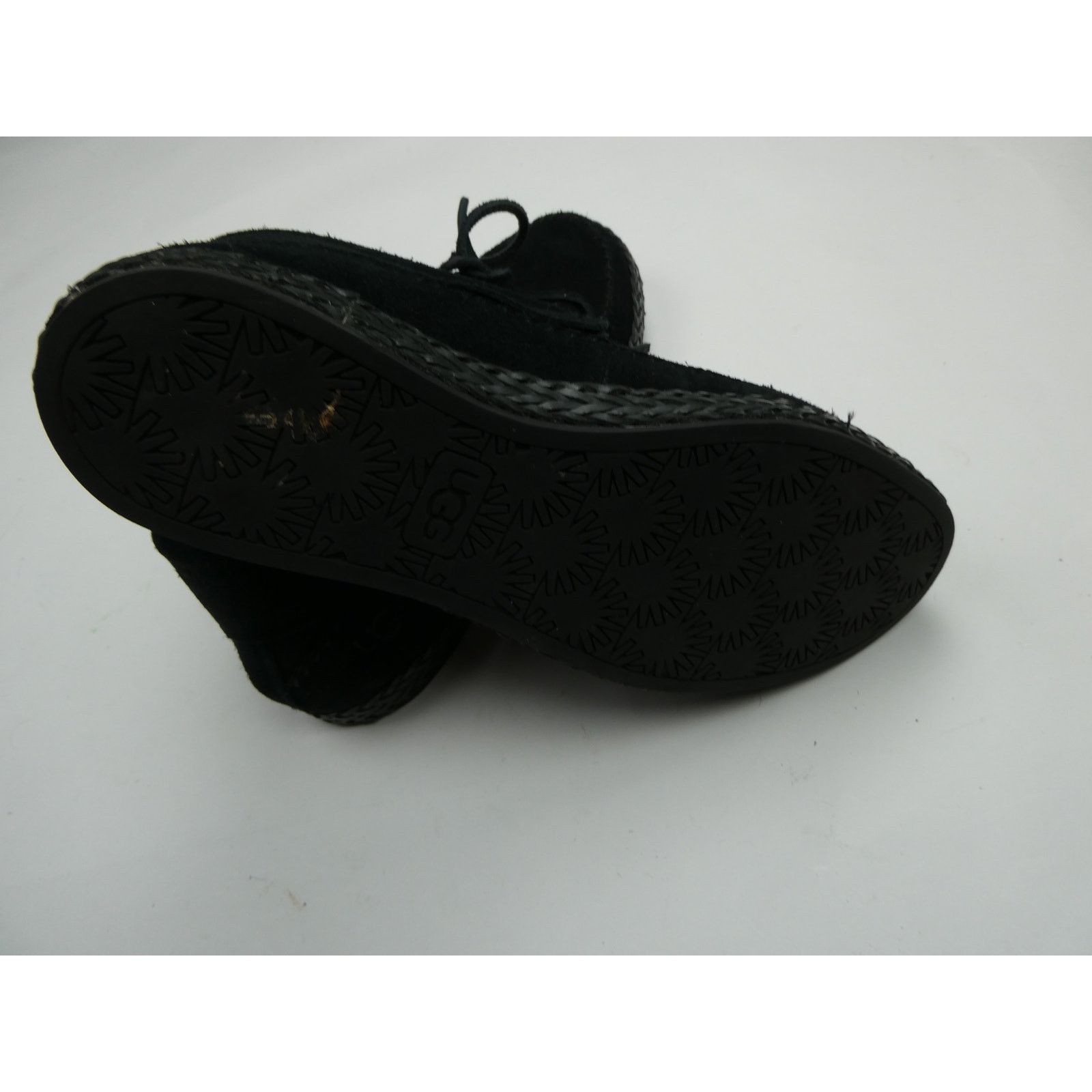 Ugg UGG Woodlyn Moc Black Suede Shoes Boots 1094814, size: 6 Size US 6 / IT 36 - 2 Thumbnail