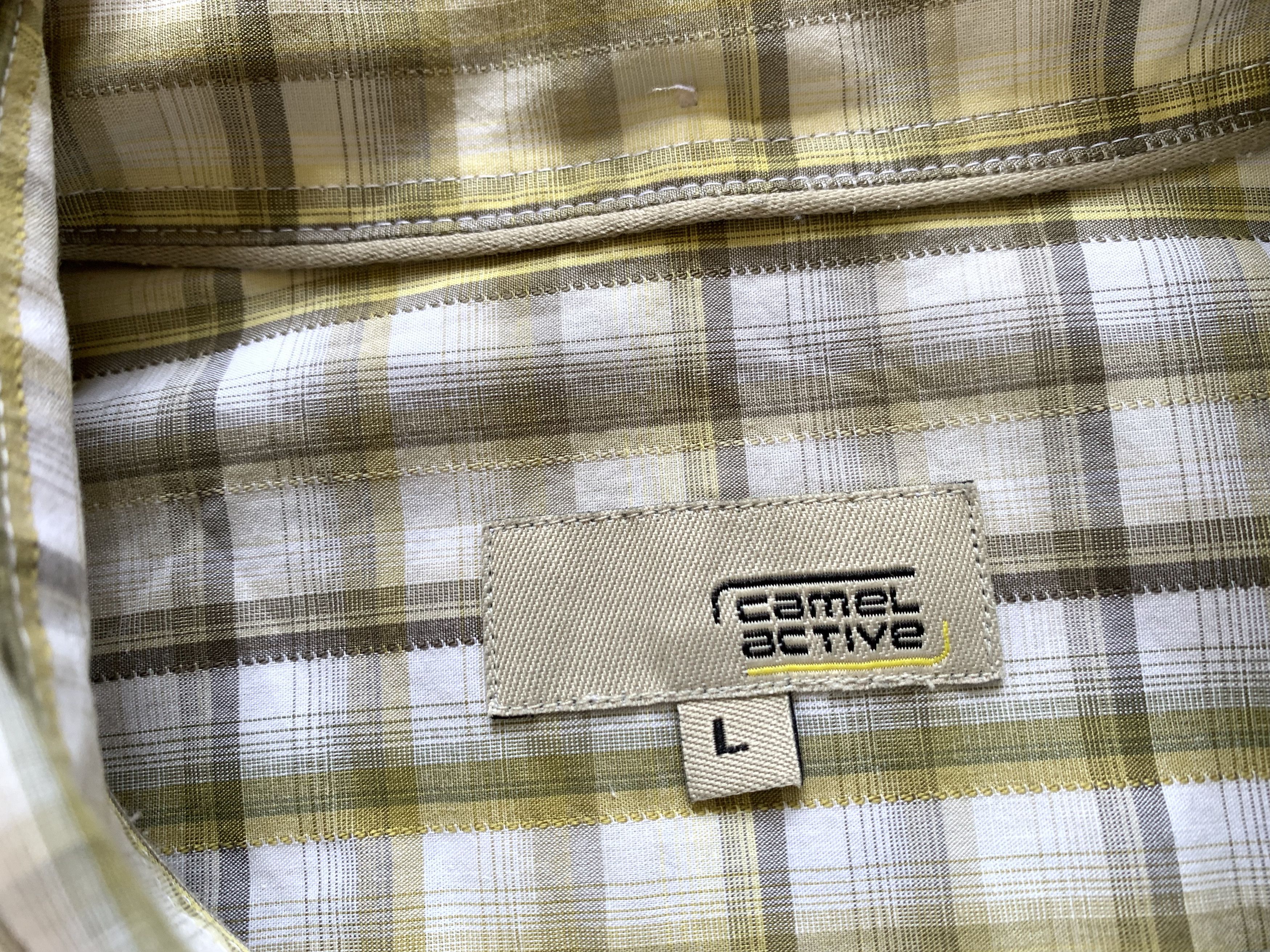 Vintage × camel active Camel Active Cotton Plaid Button Up Shirt Size US L / EU 52-54 / 3 - 5 Thumbnail