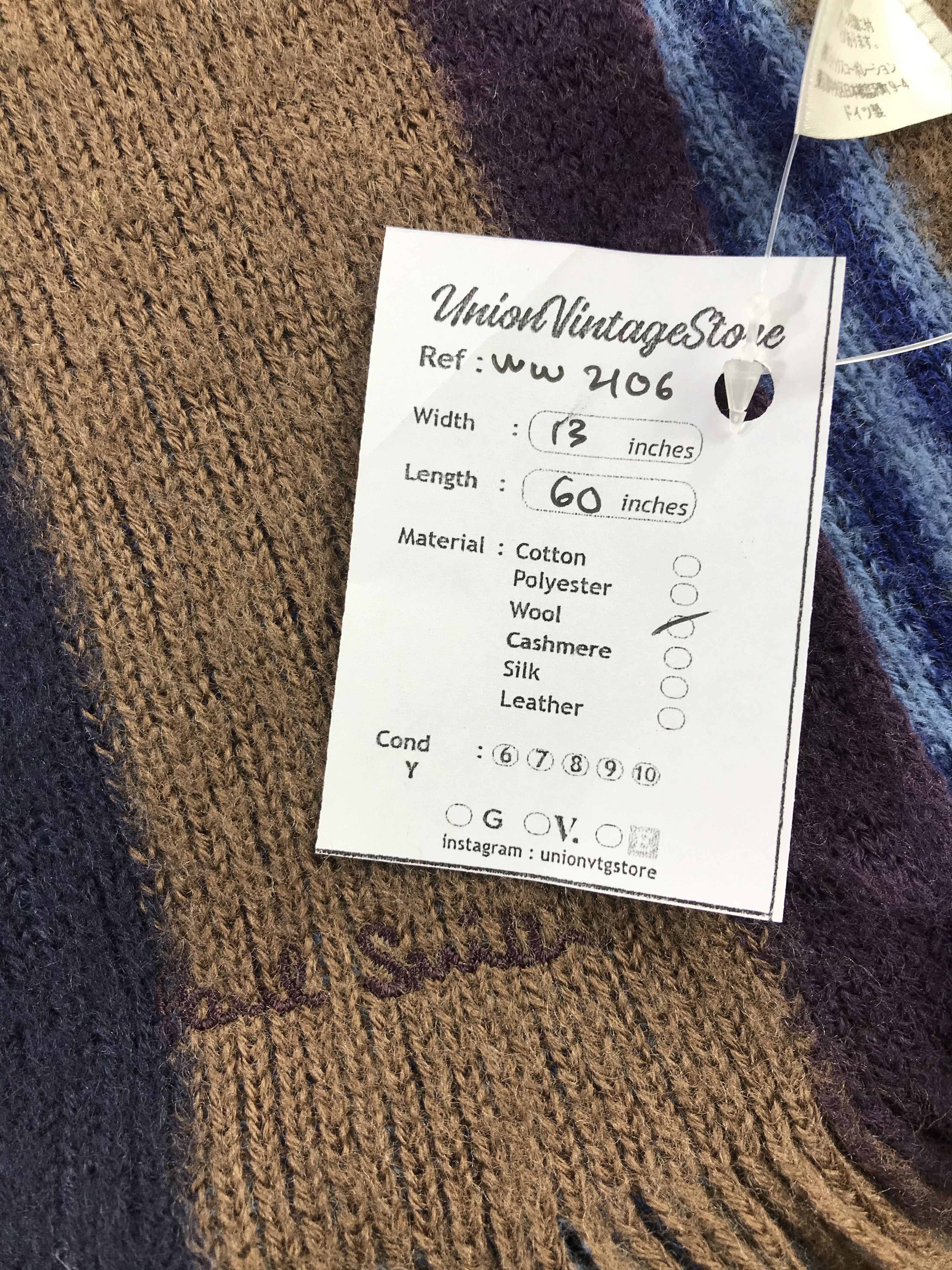 Paul Smith × Vintage Paul Smith Scarf / Muffler / Neckwear - WW2106 Size ONE SIZE - 5 Thumbnail