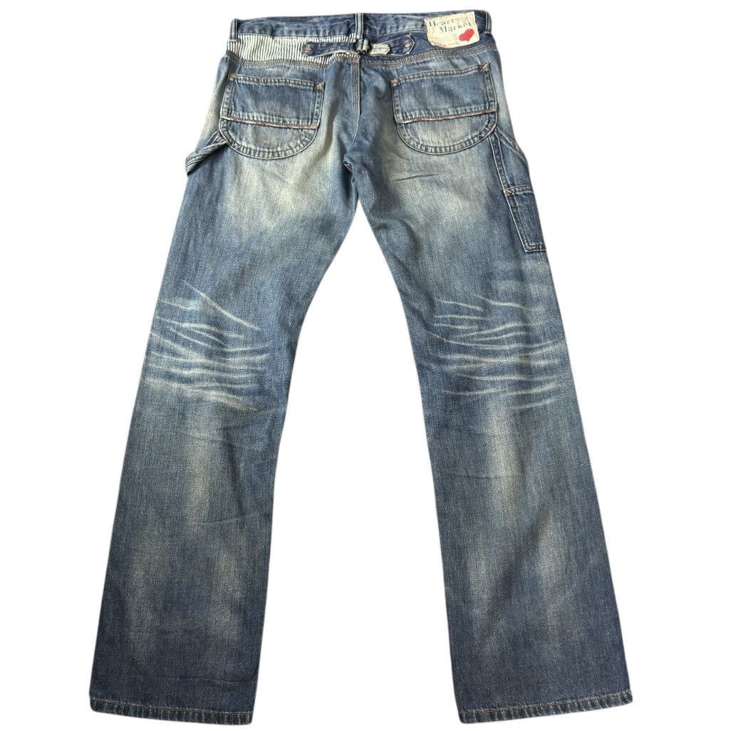 14th Addiction Japanese Vintage 90s HR Market Dungaree Pants Streetwear Size US 32 / EU 48 - 3 Thumbnail