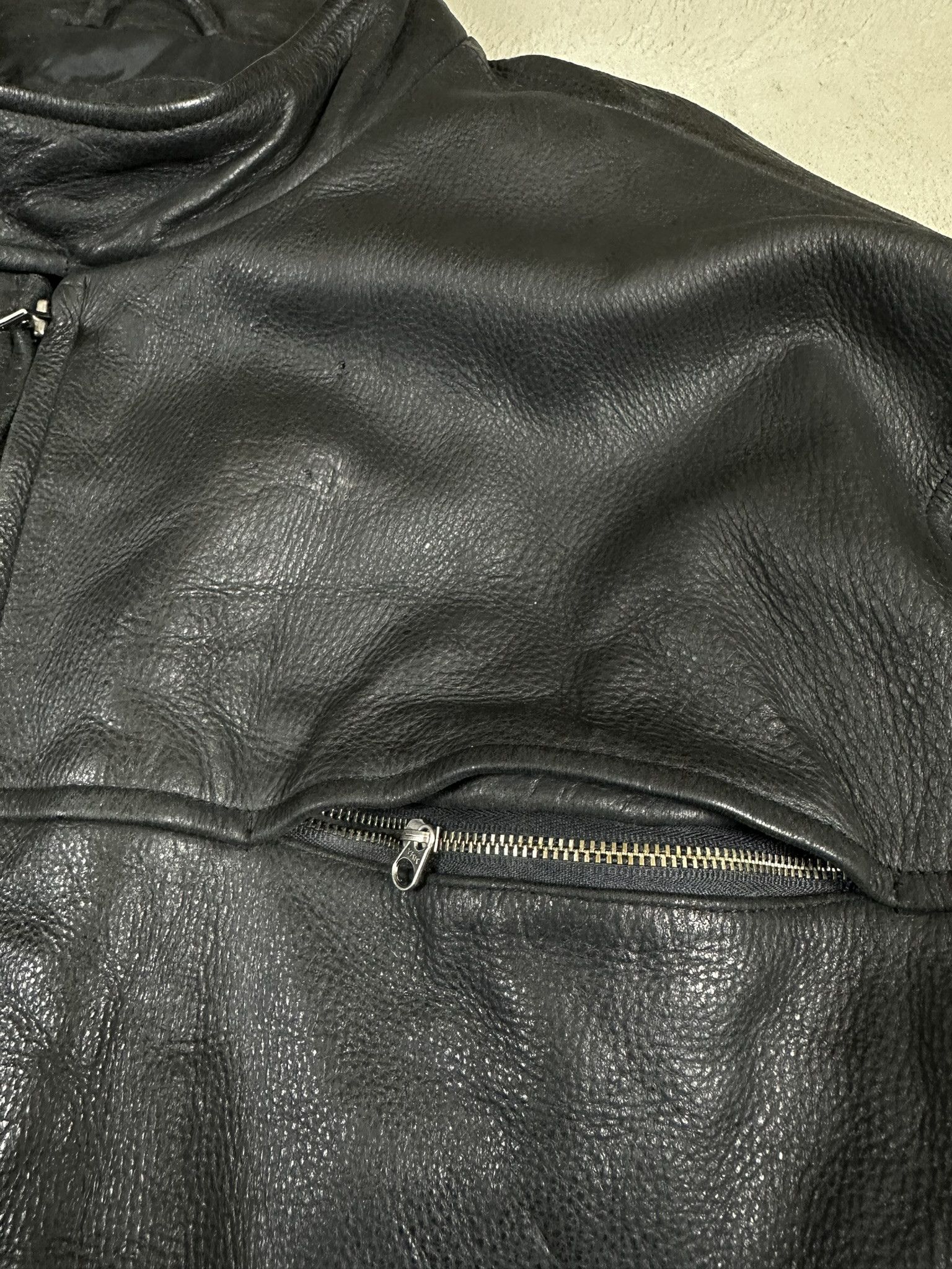 Timberland 00s Vintage Timberland Real Leather Boxy Bomber Jacket Size US XXL / EU 58 / 5 - 8 Thumbnail