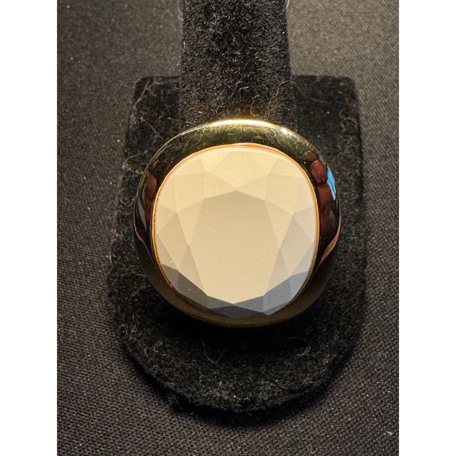 Kenneth Jay Lane Kenneth J Lane World Capital Statement Ring Cabochon Size 8 Size ONE SIZE - 2 Thumbnail