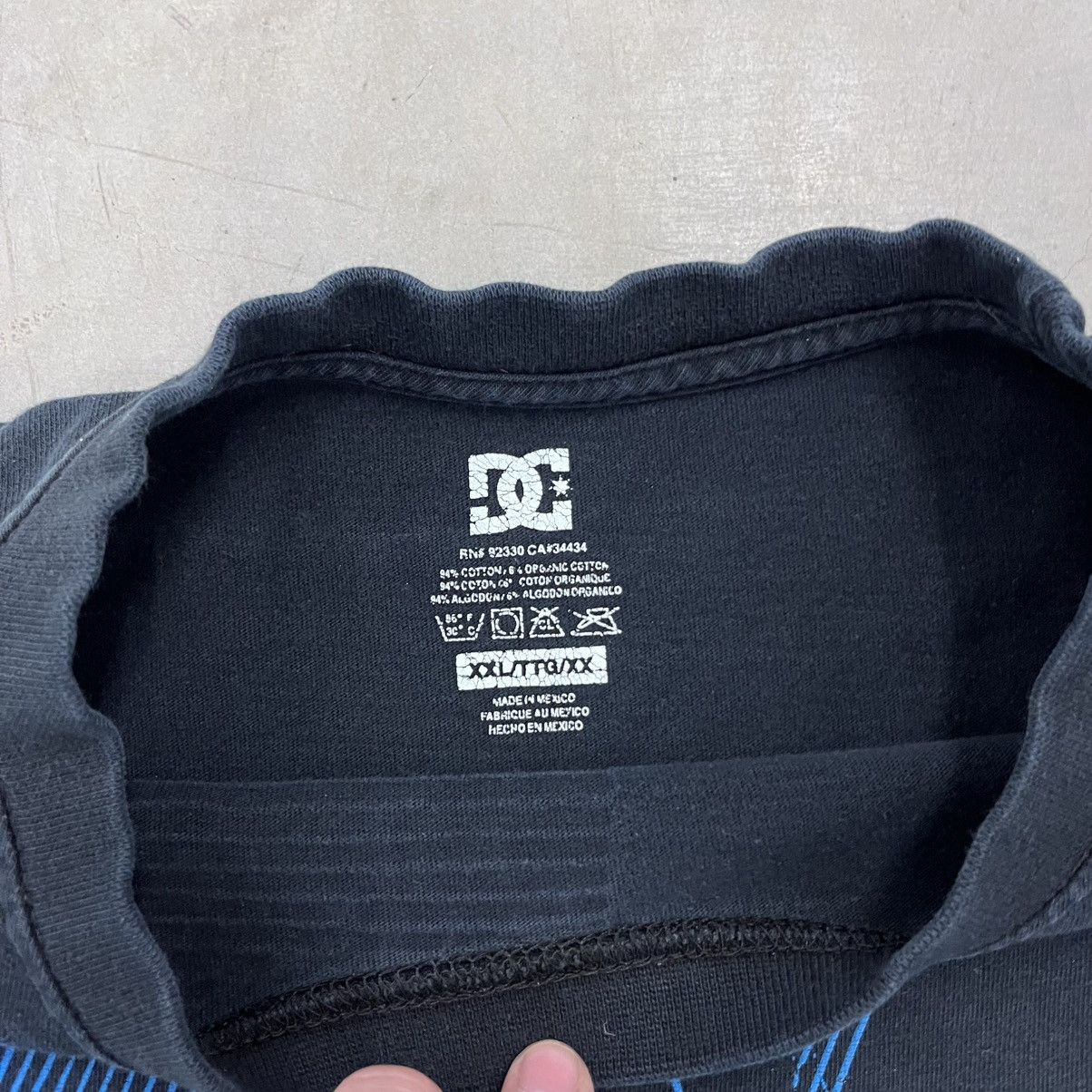 DC × Vintage Y2K black and blue DC affliction style skater shirt XXL Size US XXL / EU 58 / 5 - 4 Thumbnail