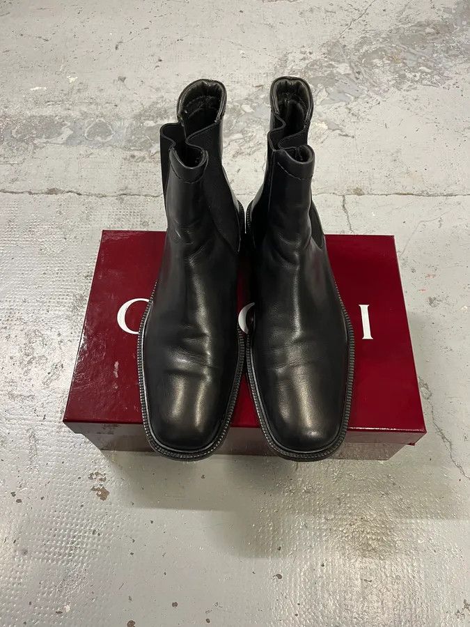 Gucci Gucci Black Leather Classy Chelsea Boot Size US 11 / EU 44 - 4 Thumbnail