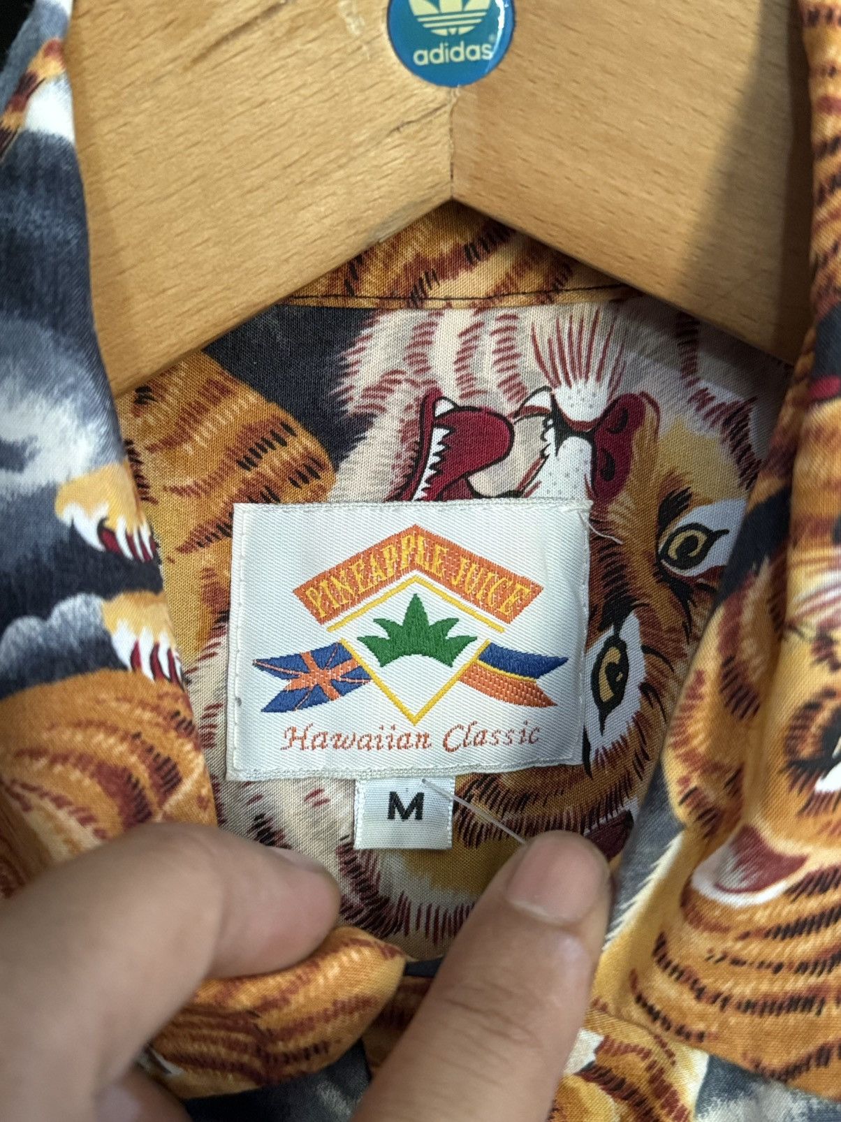 Sun Surf Vintage 80s Pineapple Juice Rayon 100 Tiger Button Up Size US M / EU 48-50 / 2 - 7 Thumbnail