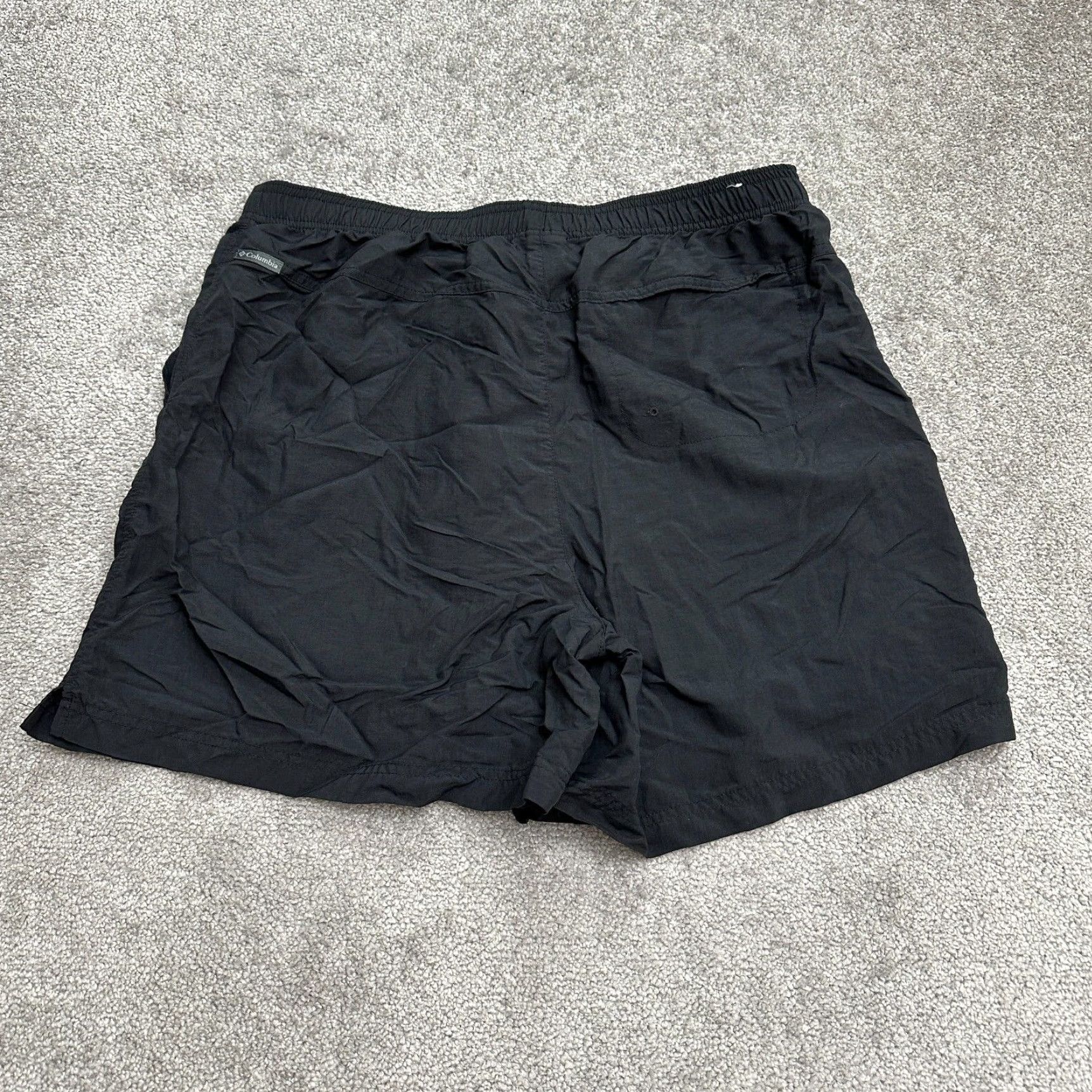 Vintage Columbia ShortS Womens 1X Black Lightweight Elastic Waist Active Pockets Size 40" / US 18 - 2 Thumbnail