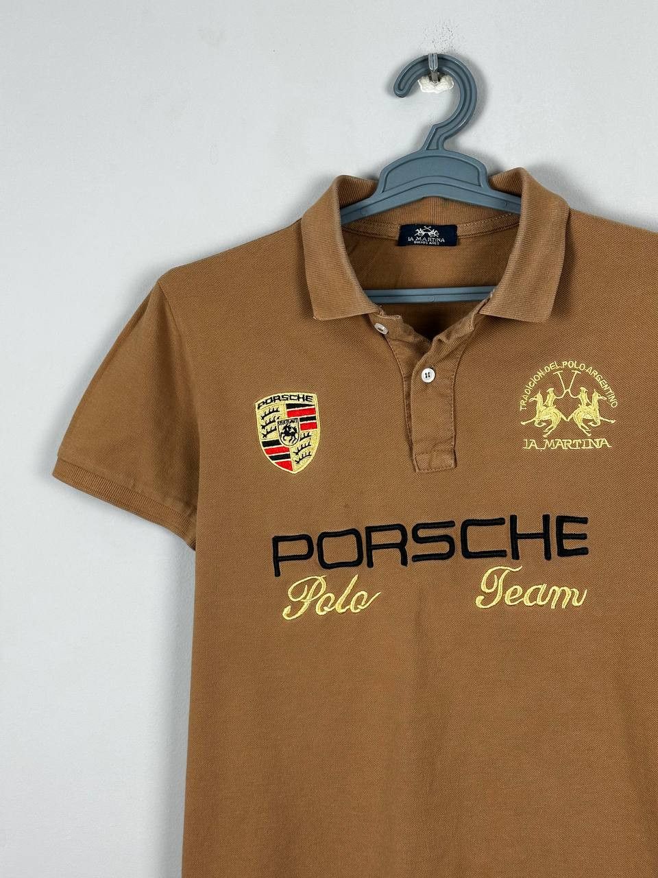 Vintage La Martina Porsche Polo t-shirt mens size M Size US M / EU 48-50 / 2 - 3 Thumbnail