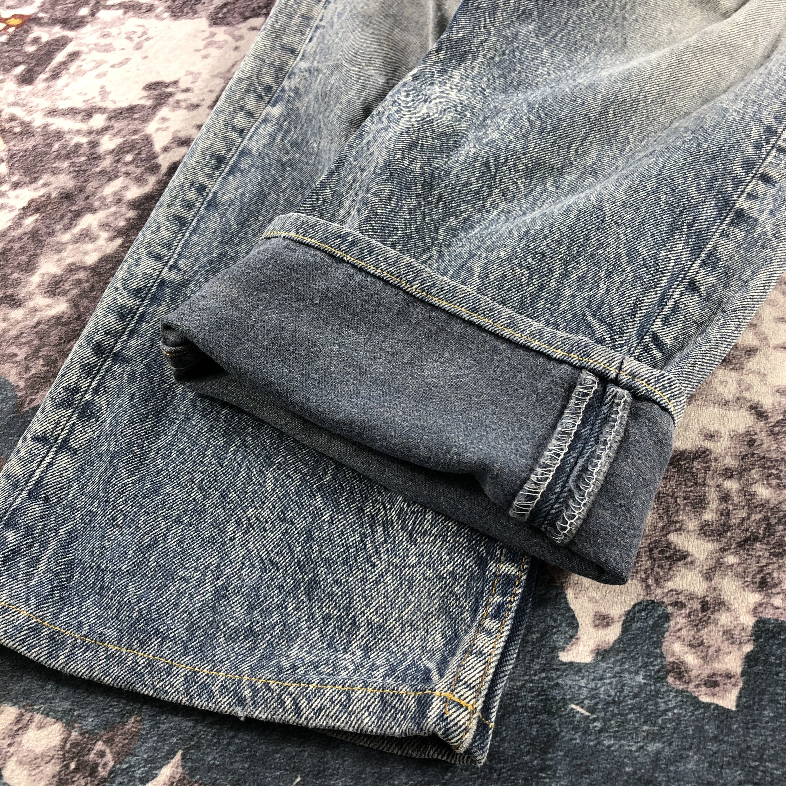 Levi's × Levi's Vintage Clothing × Vintage Vintage 90s Faded Black Levis 501 Jeans-JM2843 Size US 32 / EU 48 - 7 Thumbnail