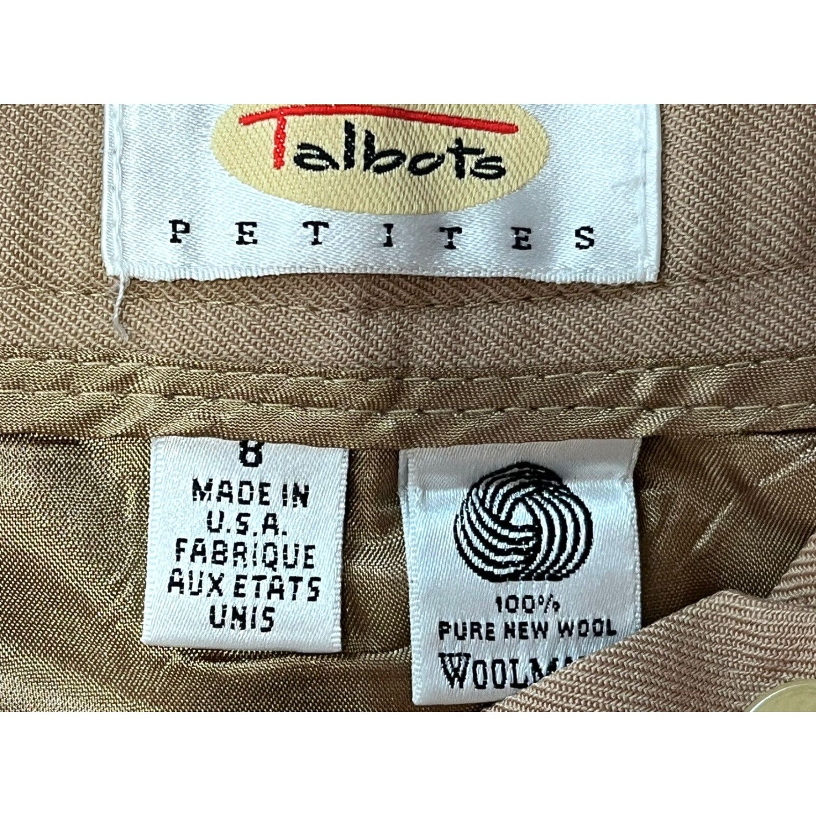 Talbots Vintage Talbots Wool Pleated Pants 8P Petite GUC Cuffed Lined Academia Camel Dress Pants Tapered Size 8P Women Ivy? Size 30" / US 8 / IT 44 - 5 Thumbnail