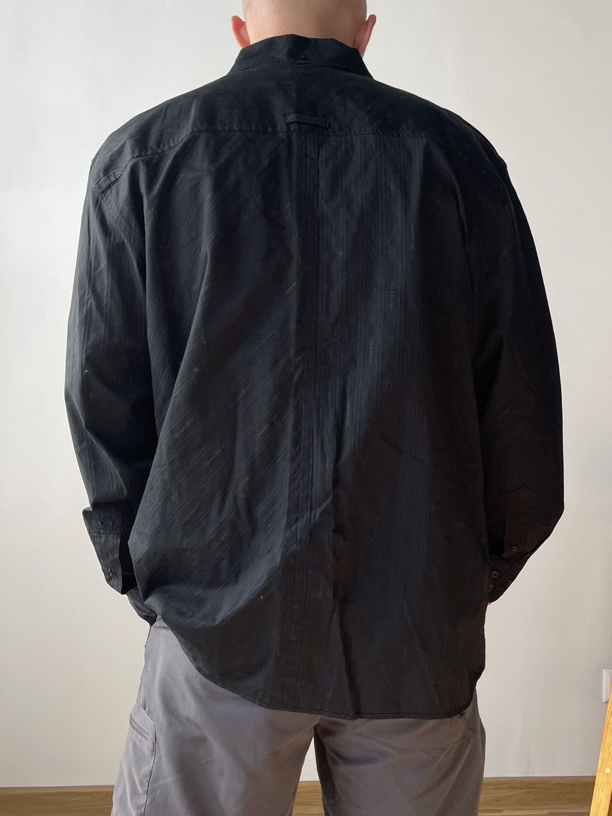 Oakley Y2K Vintage Oakley True Fit Cotton Black Monogram Shirt XXL Size US XXL / EU 58 / 5 - 3 Thumbnail