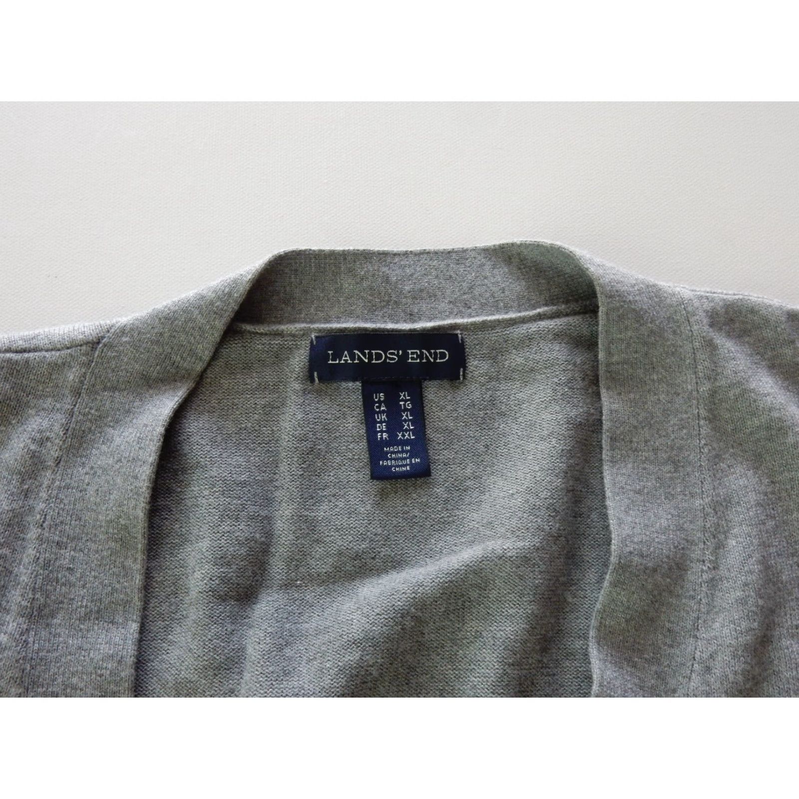 Lands' End Lands' End Men's Vest XL Gray Regular Excellent Condition Size US L / EU 52-54 / 3 - 3 Thumbnail