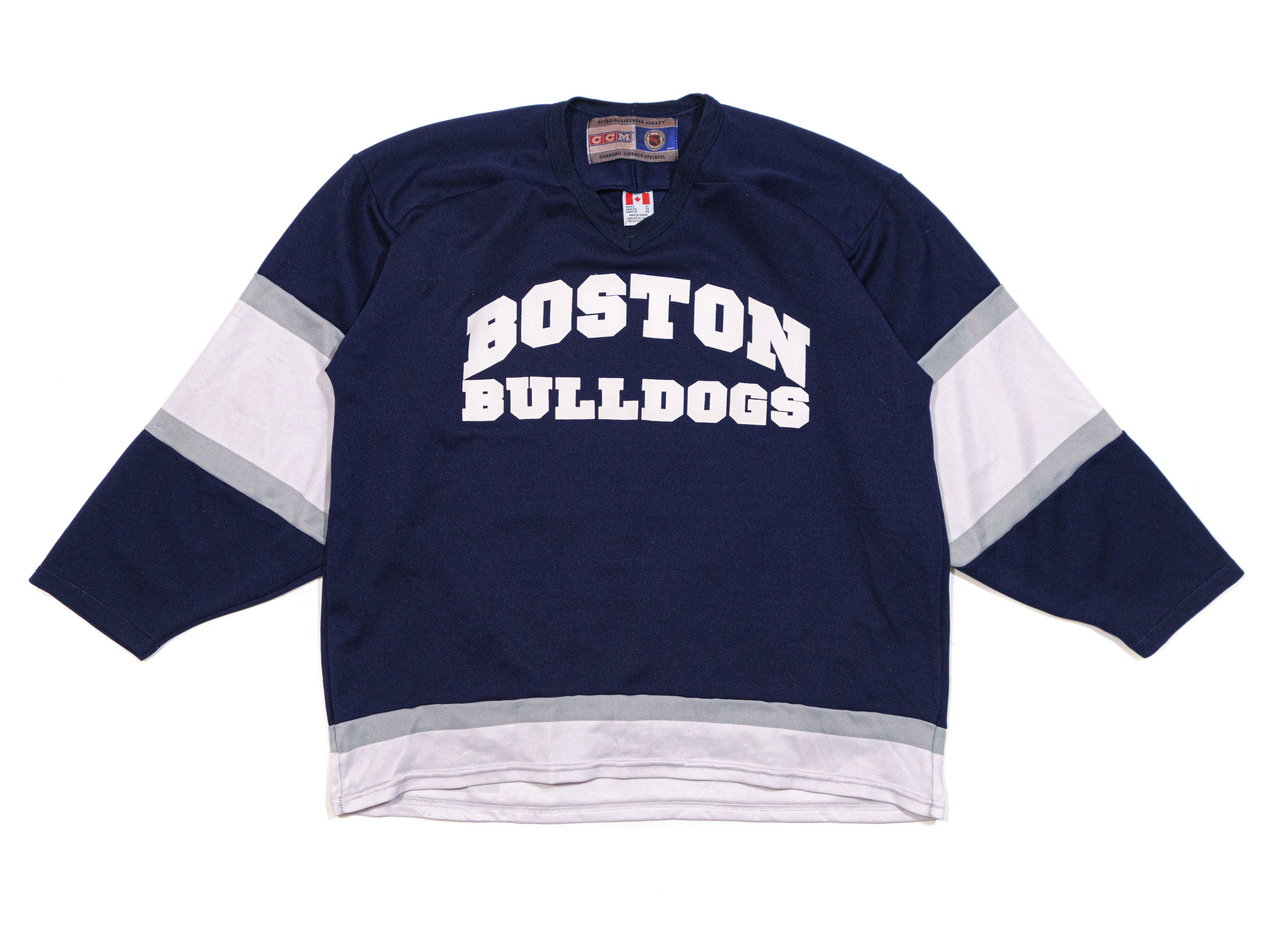 NHL 00S Boston Bulldogs Big Logo Jersey Size US XL / EU 56 / 4 - 1 Thumbnail