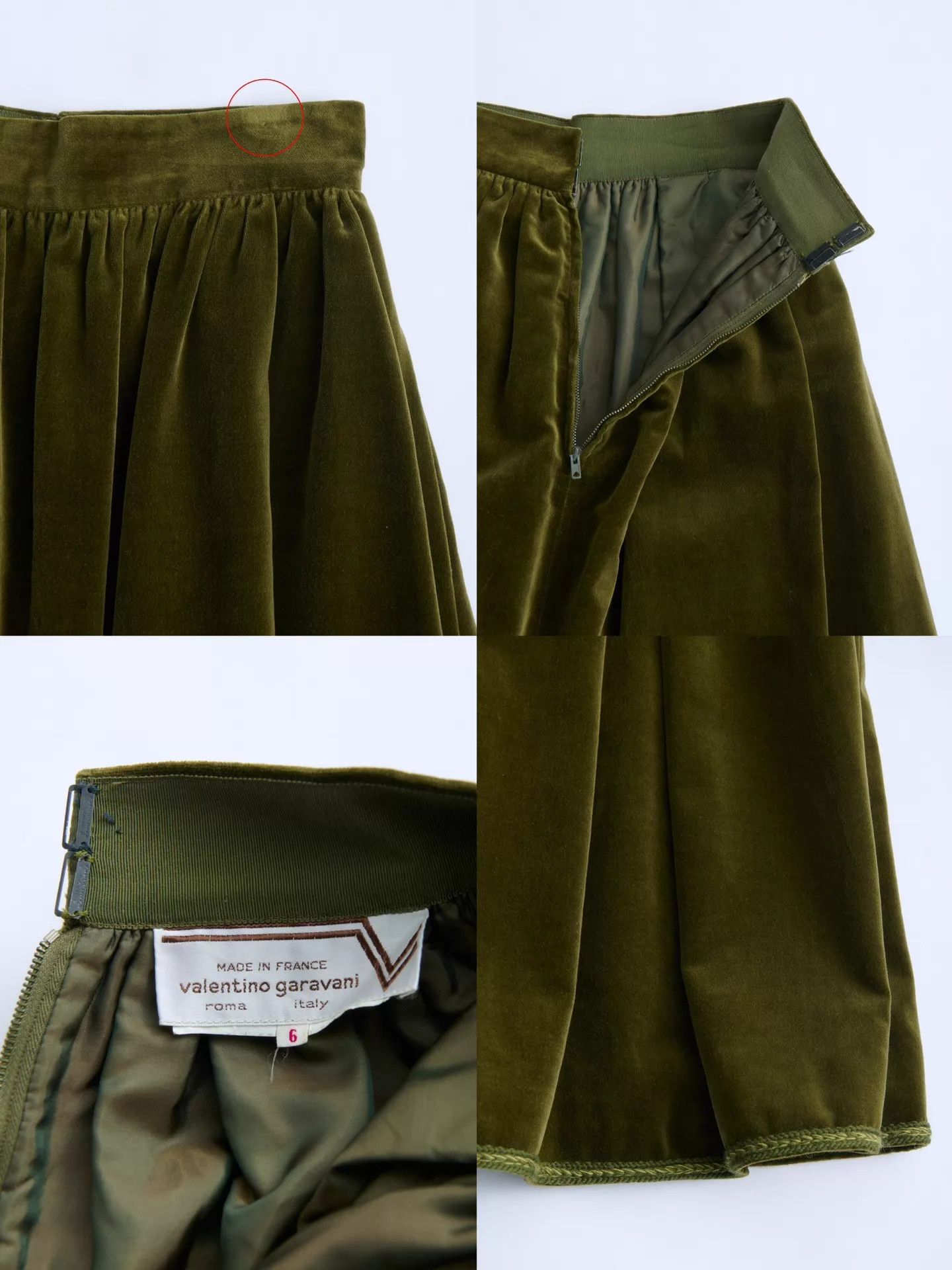 Valentino VALENTINO GARAVANI 70s Olive Green Velvet 2-Piece Set Size M / US 6-8 / IT 42-44 - 9 Thumbnail