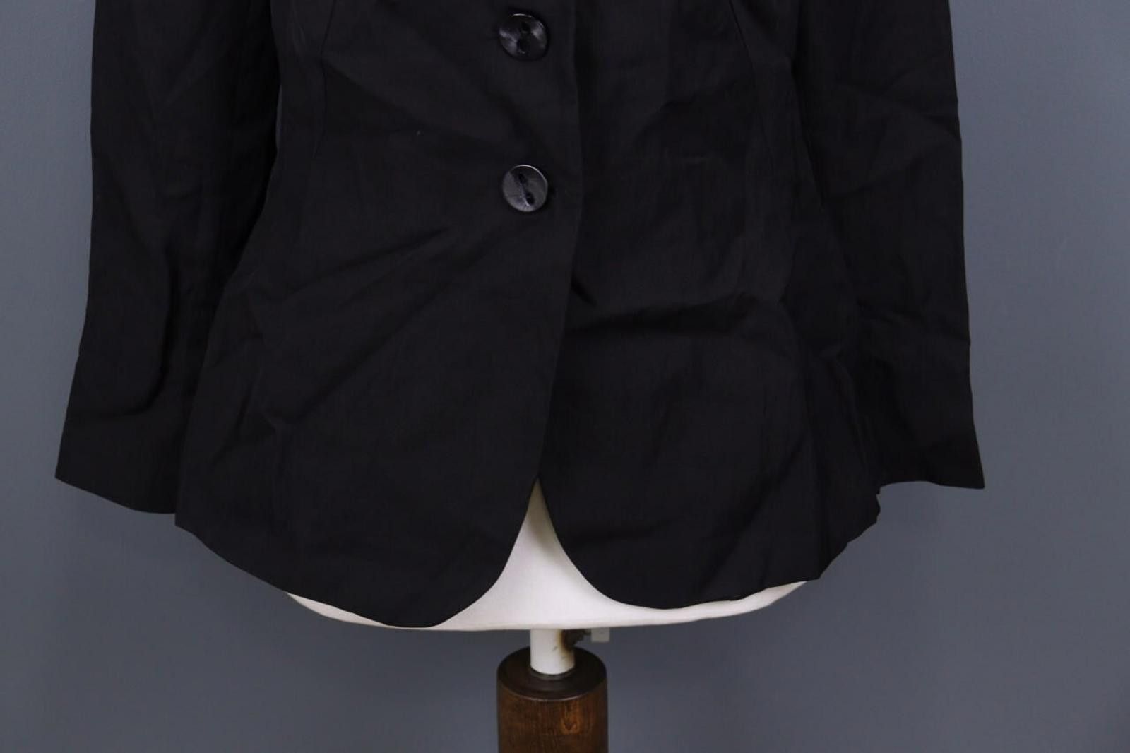 Marimekko MARIMEKKO Ritva Falla Black Cropped Blazer Jacket Size 40+ Size M / US 6-8 / IT 42-44 - 2 Thumbnail