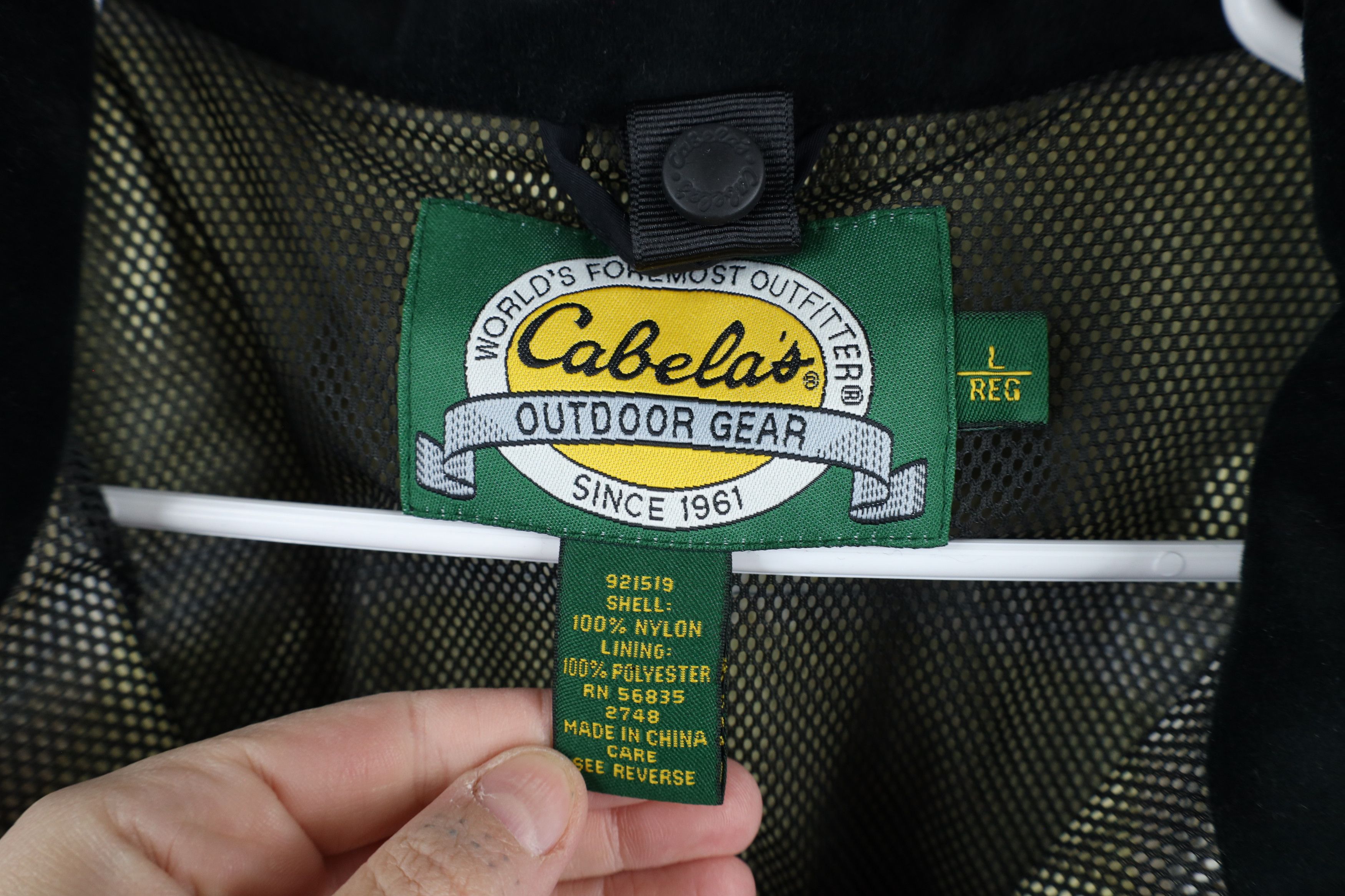 Cabelas × Vintage Vintage 90s Cabelas Waterproof Full Zip Jacket Coat Blue Size US L / EU 52-54 / 3 - 9 Thumbnail