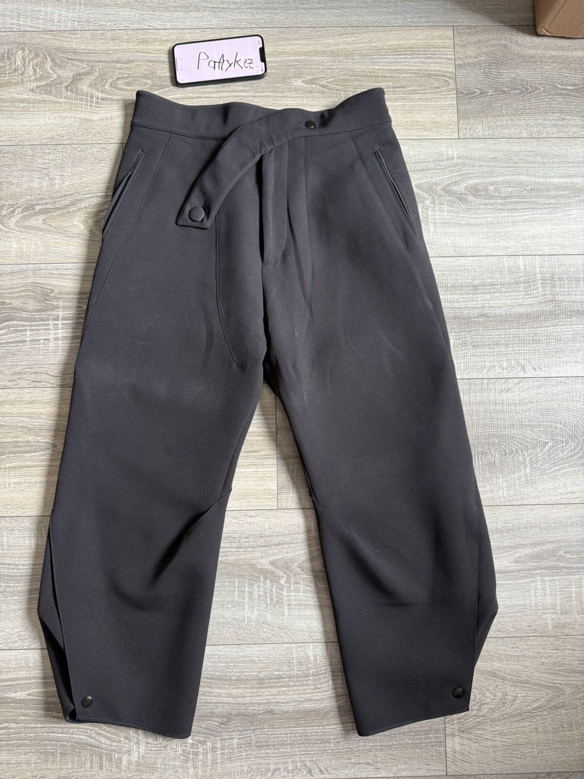 Kiko Kostadinov Meno Trousers Crown in Black for Men | Lyst
