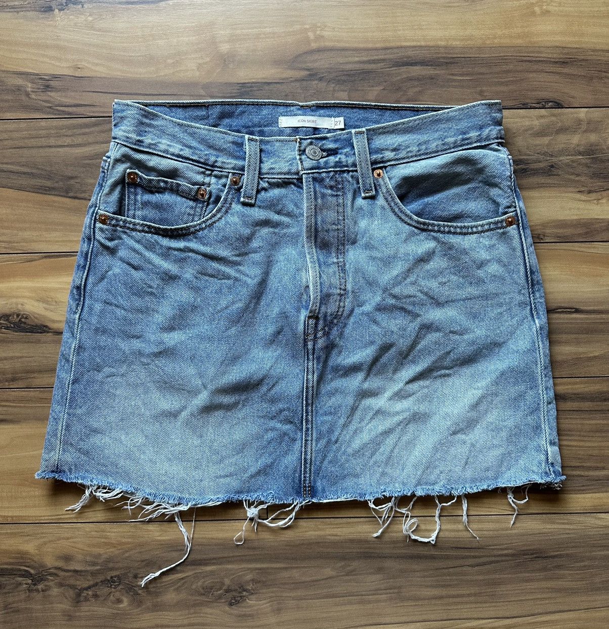 Other Icon blue mini skirt Size 27" / US 4 / IT 40 - 1 Thumbnail