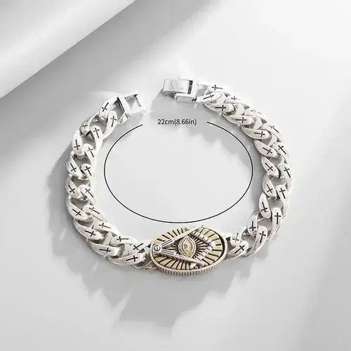 Other Vintage Masonic Symbol Bracelet Size ONE SIZE - 4 Thumbnail