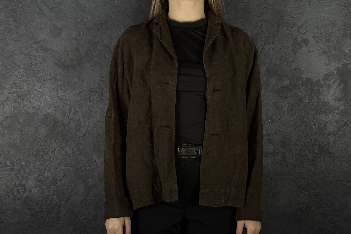 OSKA OSKA Women's Linen Avant Garde Jacket Size 2 Regular Size XS / US 0-2 / IT 36-38 - 2 Thumbnail