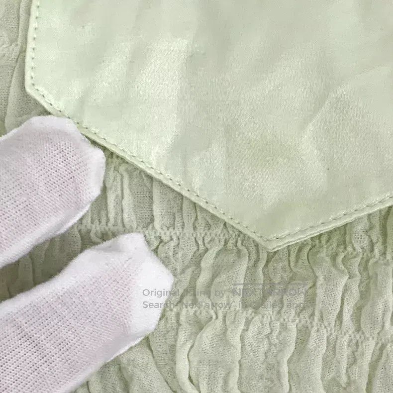 Acne Studios Acne Studios Light green pleated cotton collar single-brea Size XXS / US 00 / IT 34 - 8 Thumbnail