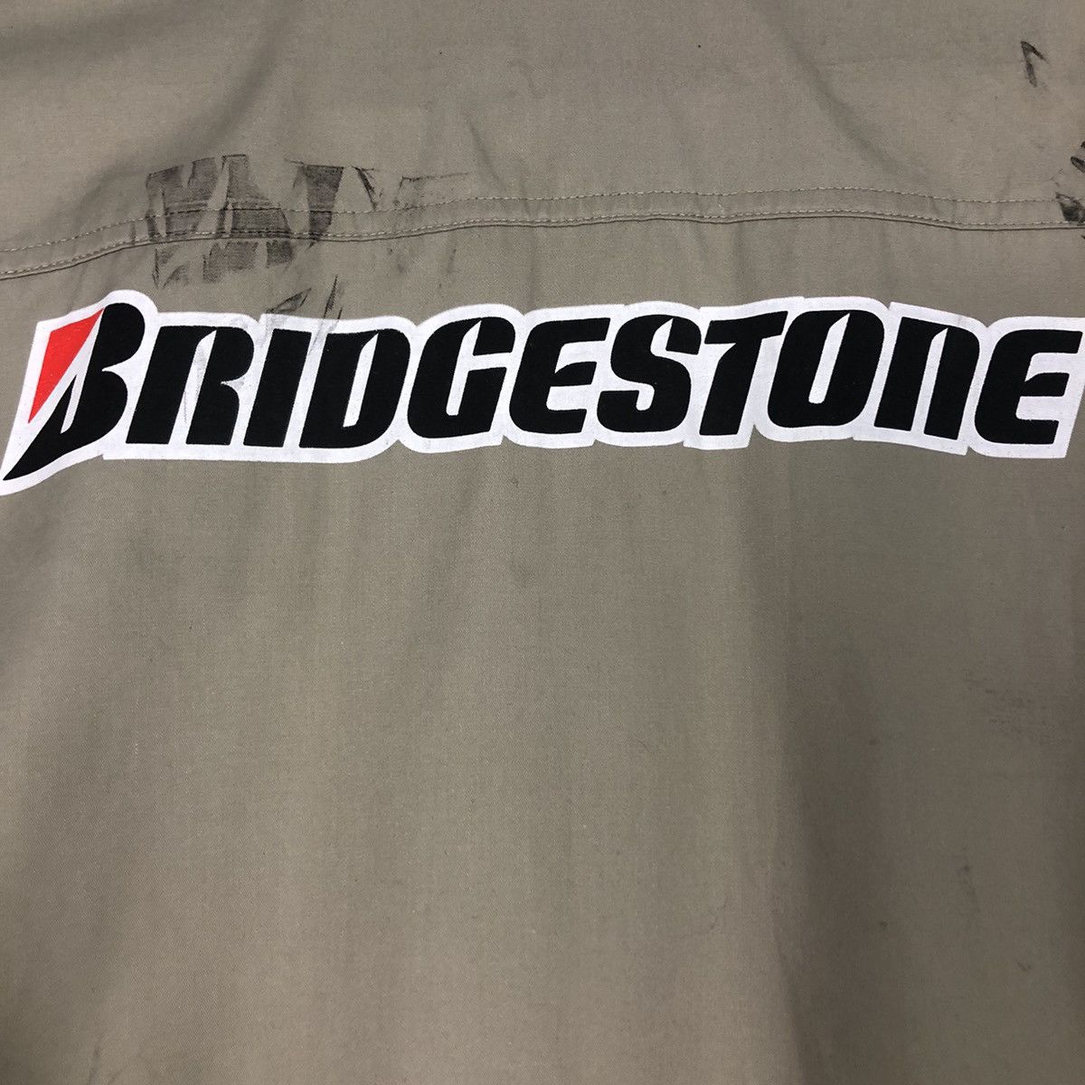 Japanese Brand 📌Vintage Worker Coverall Long Bridgestone Big Logo Size US 34 / EU 50 - 16 Thumbnail