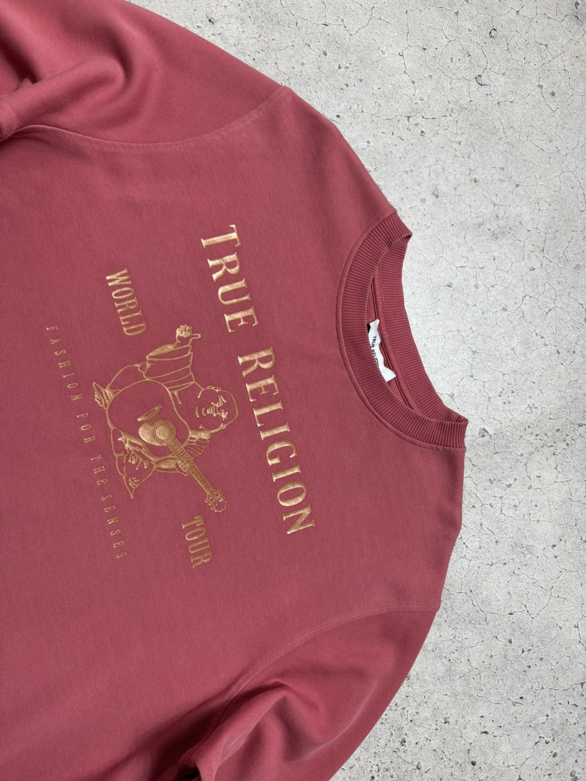 True Religion True Religion Buddha Sweatshirt Pink Big Logo Size XL Size US XL / EU 56 / 4 - 5 Thumbnail