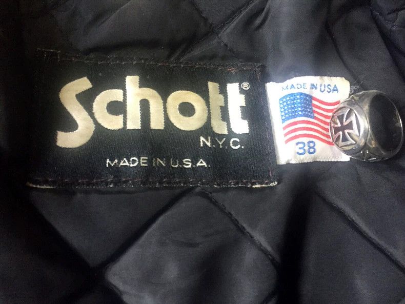 Schott Schott Cowhide cable-stayed locomotive leather coat Size US XS / EU 42 / 0 - 3 Thumbnail