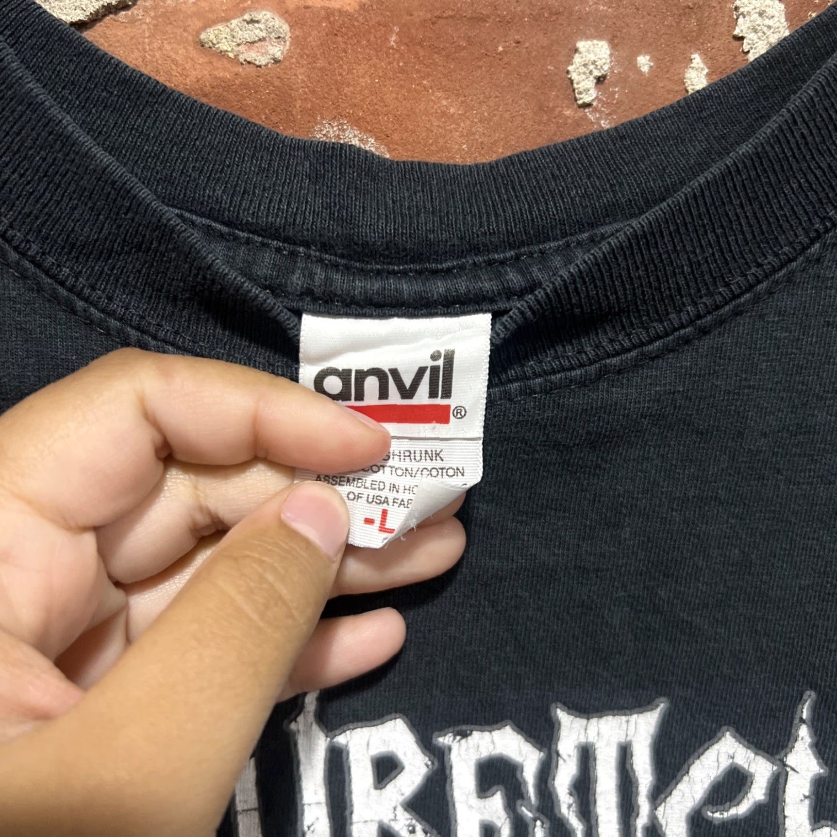 Anvil VINTAGE Anvil T-Shirt Devildriver The Wretched Fan Club Large Black Cotton Short Sleeve Mens Music Size US L / EU 52-54 / 3 - 3 Thumbnail