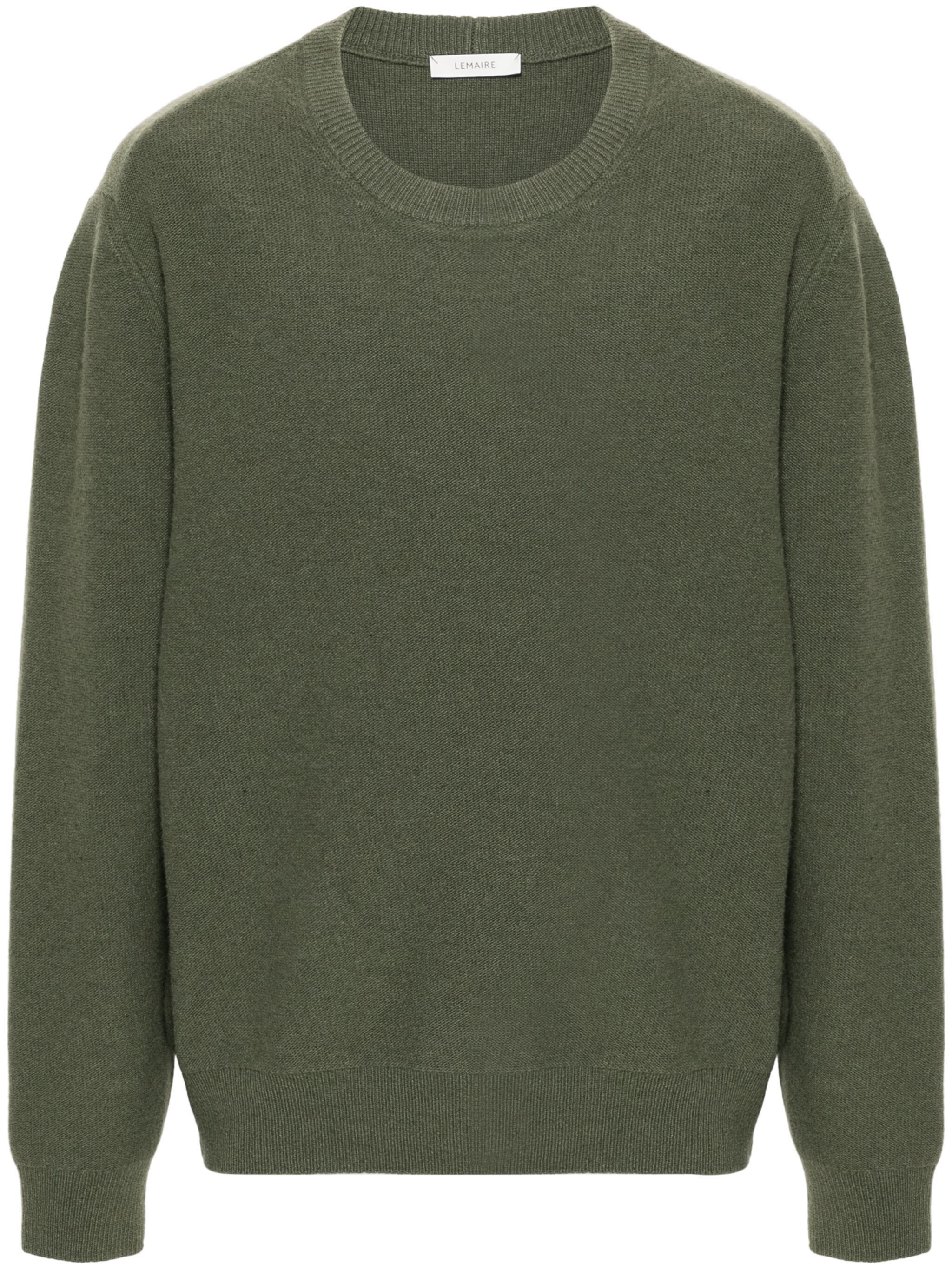 Lemaire o1s22i1n1024 Crewneck Pullover Sweater in Green Size US M / EU 48-50 / 2 - 1 Thumbnail