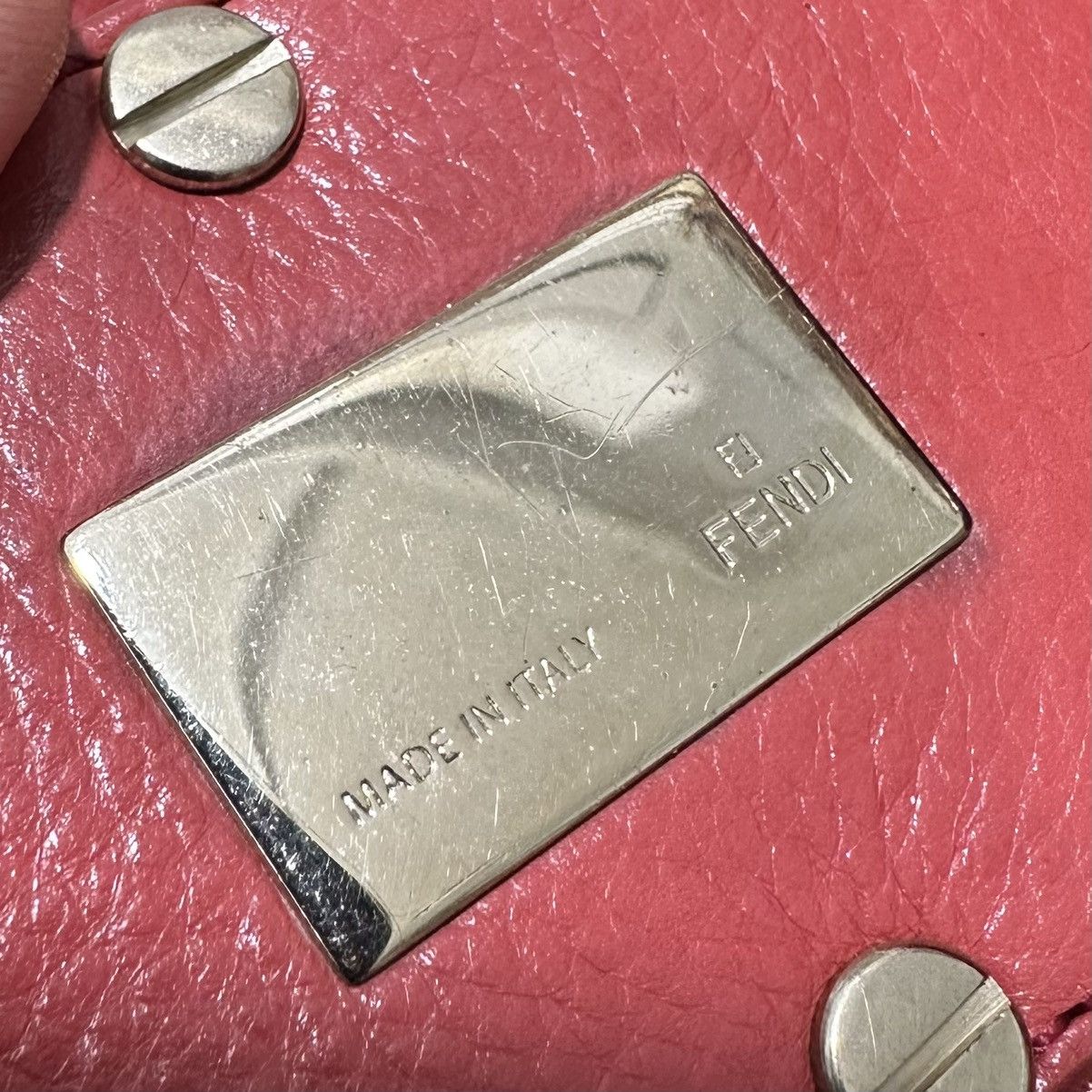 Fendi Authentic FENDI Red Zucca Chain Handbag Size ONE SIZE - 15 Thumbnail