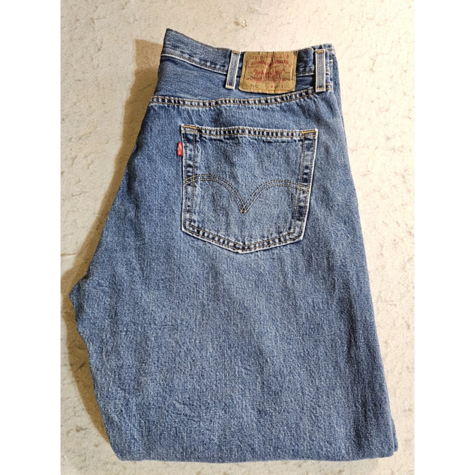 Levi's VINTAGE Levi's 501 XX Jeans Men Medium Blue 40x30 Denim Cotton 90s Style Regular Straight Distressed USA 5-Pocket Size US 40 / EU 56 - 2 Thumbnail