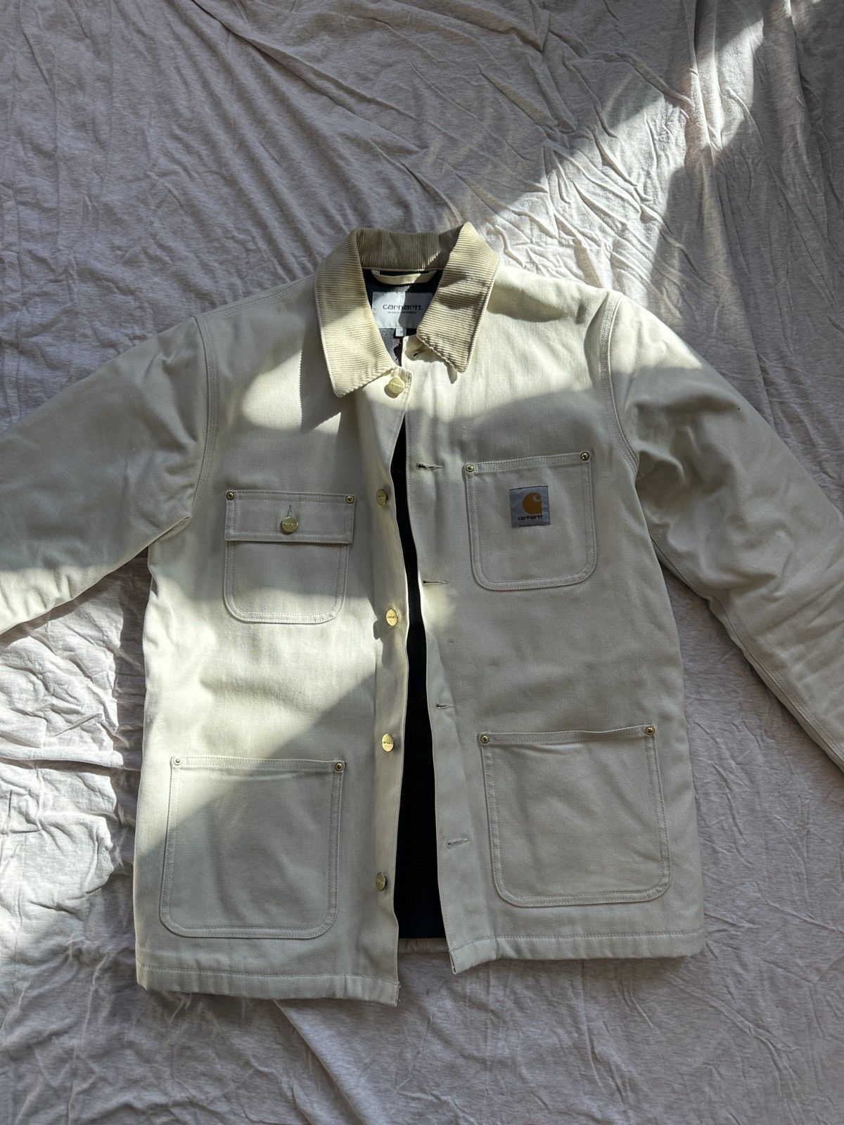 image of Carhartt Wip Offsite Cathart Jacket (With Inner Lining) in White, Men's (Size Small)