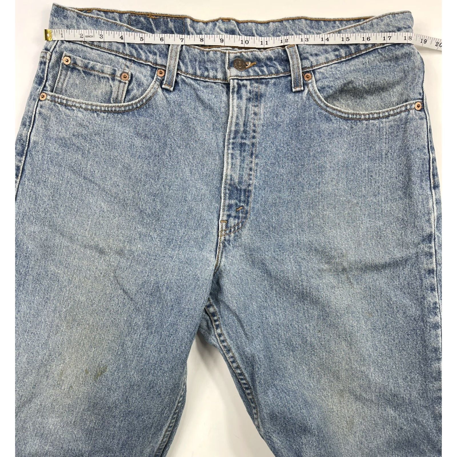 Levi's VINTAGE Levi's 550 Relaxed Fit Jeans 36x32 Blue Denim 90s Grunge Mens Size US 36 / EU 52 - 5 Thumbnail