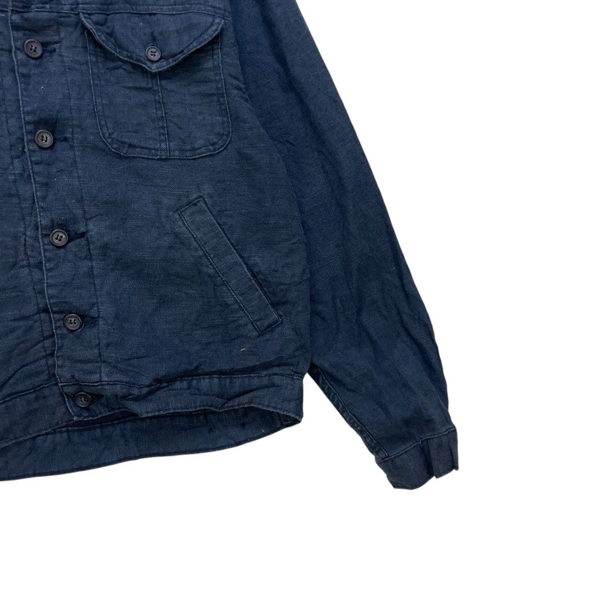 45rpm × Blue Blue Japan × Umii 908 L Vintage Japanese Brand Worker Style Jacket Size US M / EU 48-50 / 2 - 3 Thumbnail