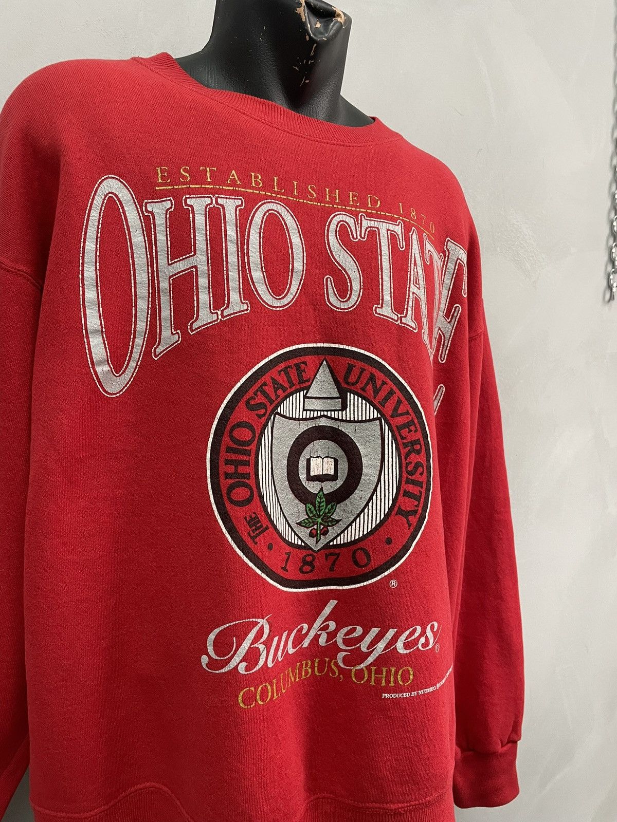Lee Rare 90s Ohio State sweatshirt crewneck y2k Size US L / EU 52-54 / 3 - 3 Thumbnail