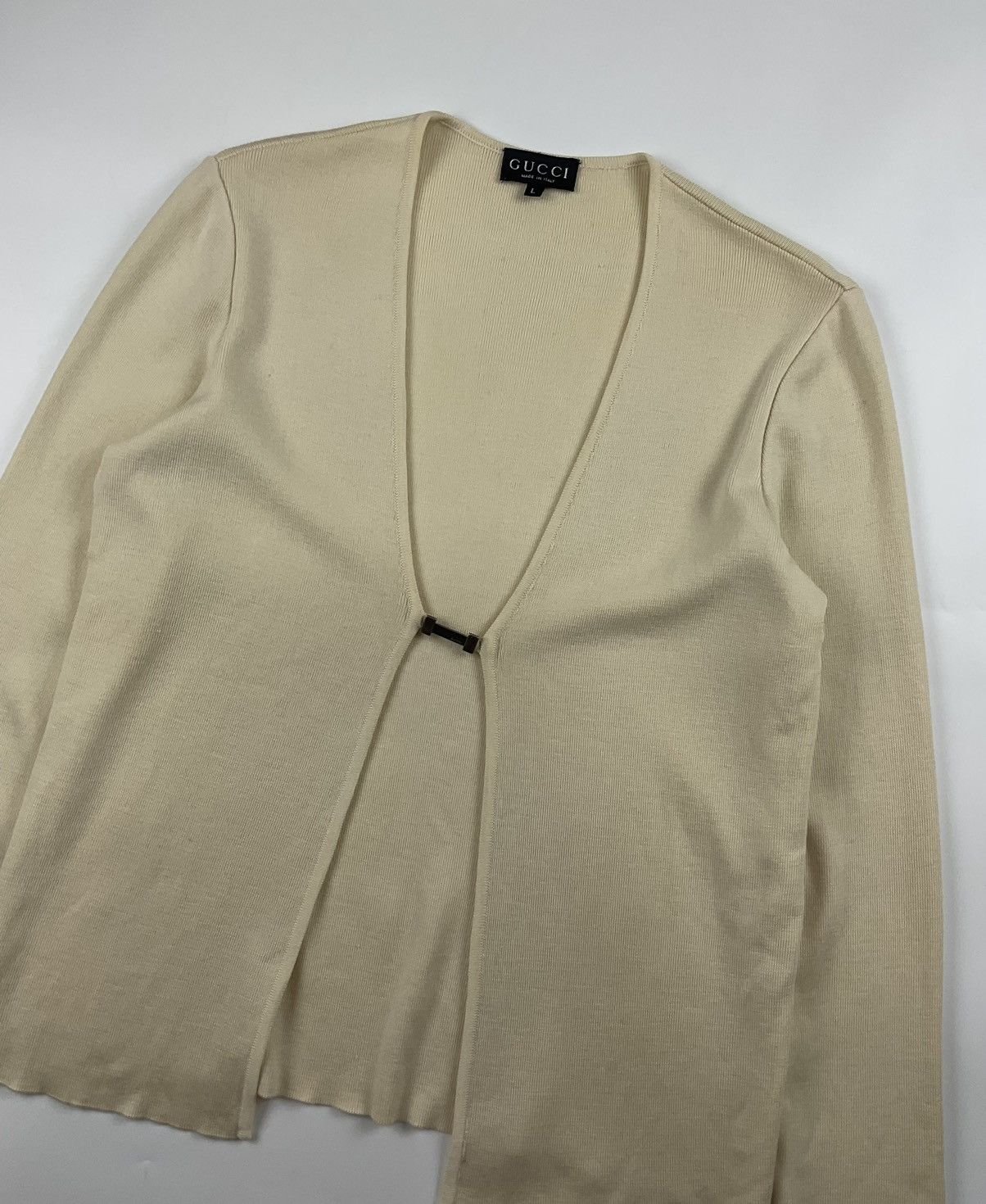 Gucci Gucci S/S'97 Wool Silk Cashmere Blend Knit Top Cardigan Size L / US 10 / IT 46 - 5 Thumbnail