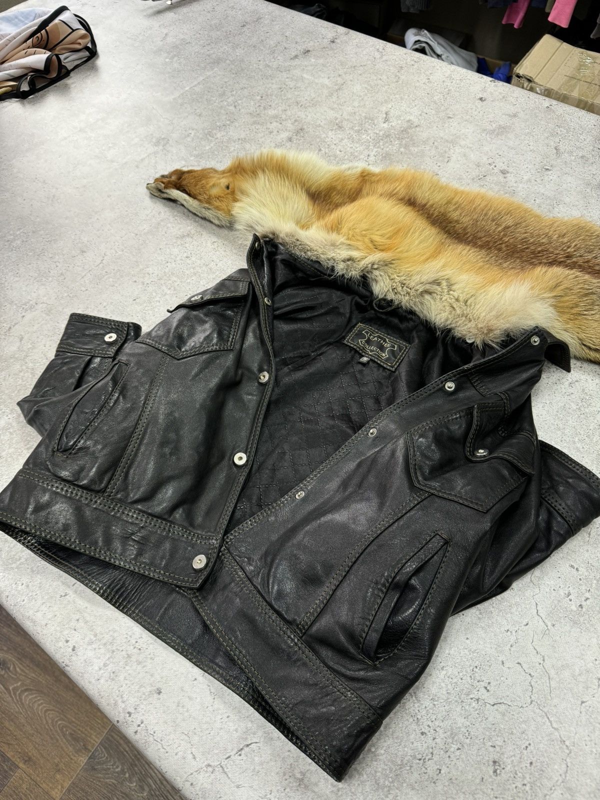 Japanese Brand Vintage 90s Real Fox Soft Leather Archive Jacket Size US M / EU 48-50 / 2 - 15 Thumbnail