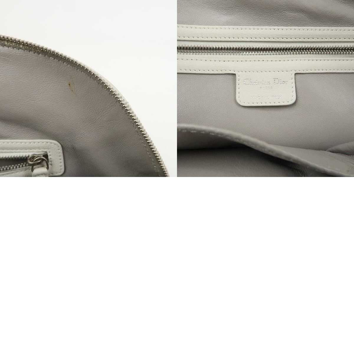 Christian Dior Monsieur Christian Dior Gaucho Saddle Leather Shoulder Bag White Size ONE SIZE - 8 Thumbnail