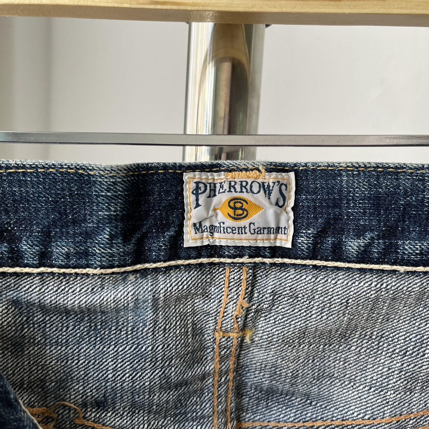Pherrow's ize 28x29 Vintage Pherrows Japan Faded Blue Selvedge S260 Size US 28 / EU 44 - 11 Thumbnail