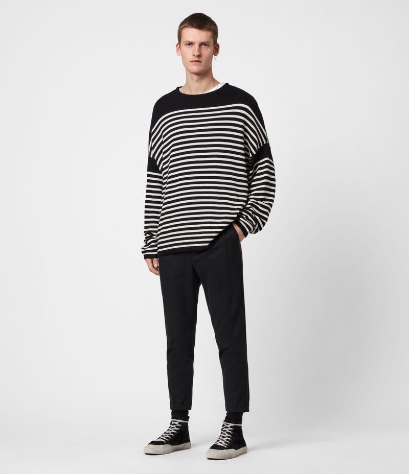 Allsaints Allsaints Taleze Crew Oversized Striped Pullover Sweater Size US M / EU 48-50 / 2 - 5 Thumbnail