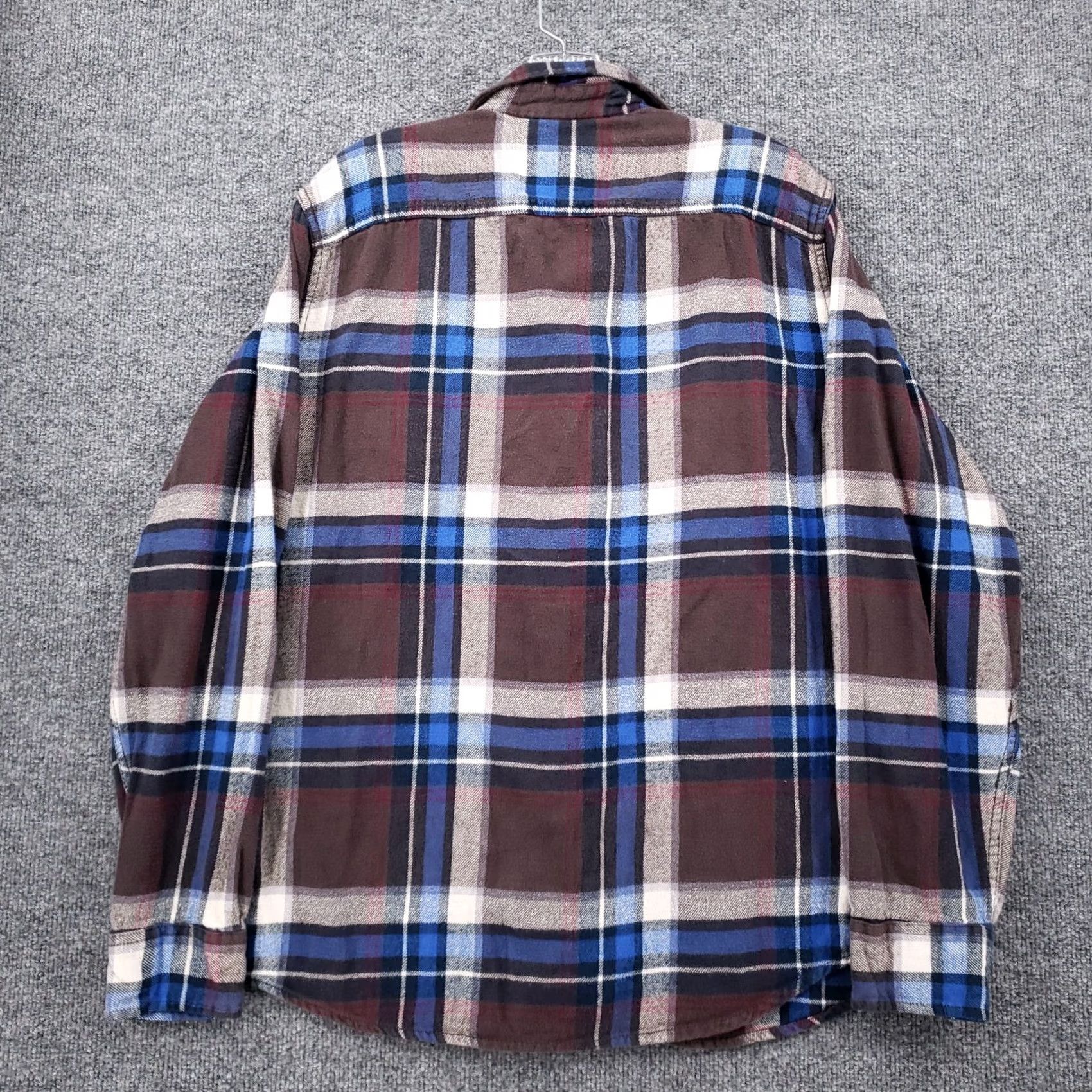 American Eagle Outfitters American Eagle Button Up Shirt Mens L Brown Athletic Fit Flannel Long Sleeve Size US L / EU 52-54 / 3 - 2 Thumbnail