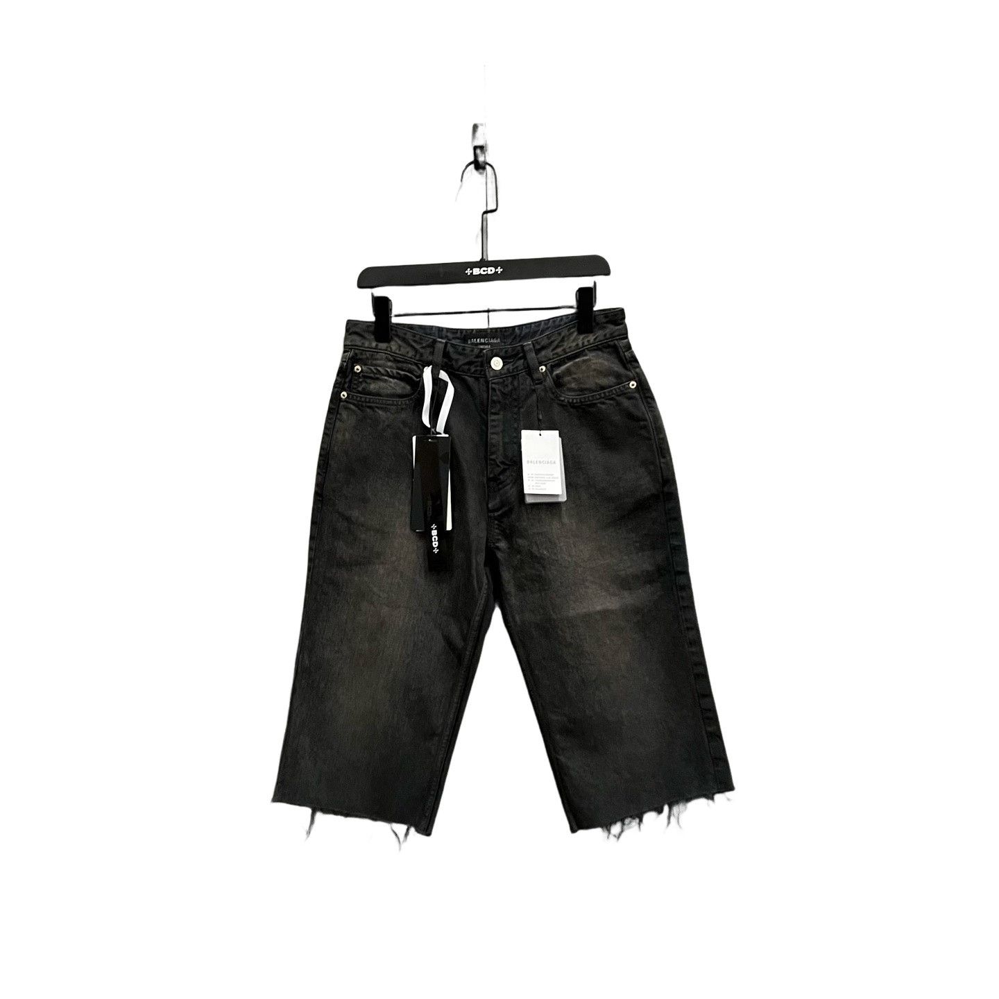 Balenciaga Balenciaga Washed Distressed Denim Shorts Size M Size US 32 / EU 48 - 1 Thumbnail