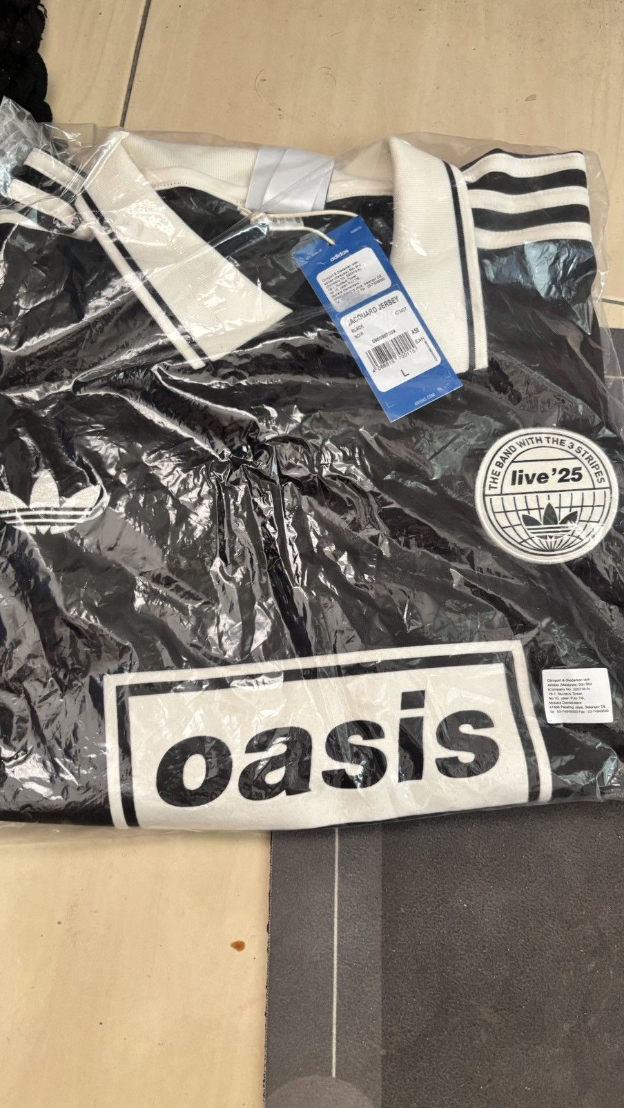 Adidas Adidas Oasis Jersey Tour 2025 Size US L / EU 52-54 / 3 - 2 Thumbnail