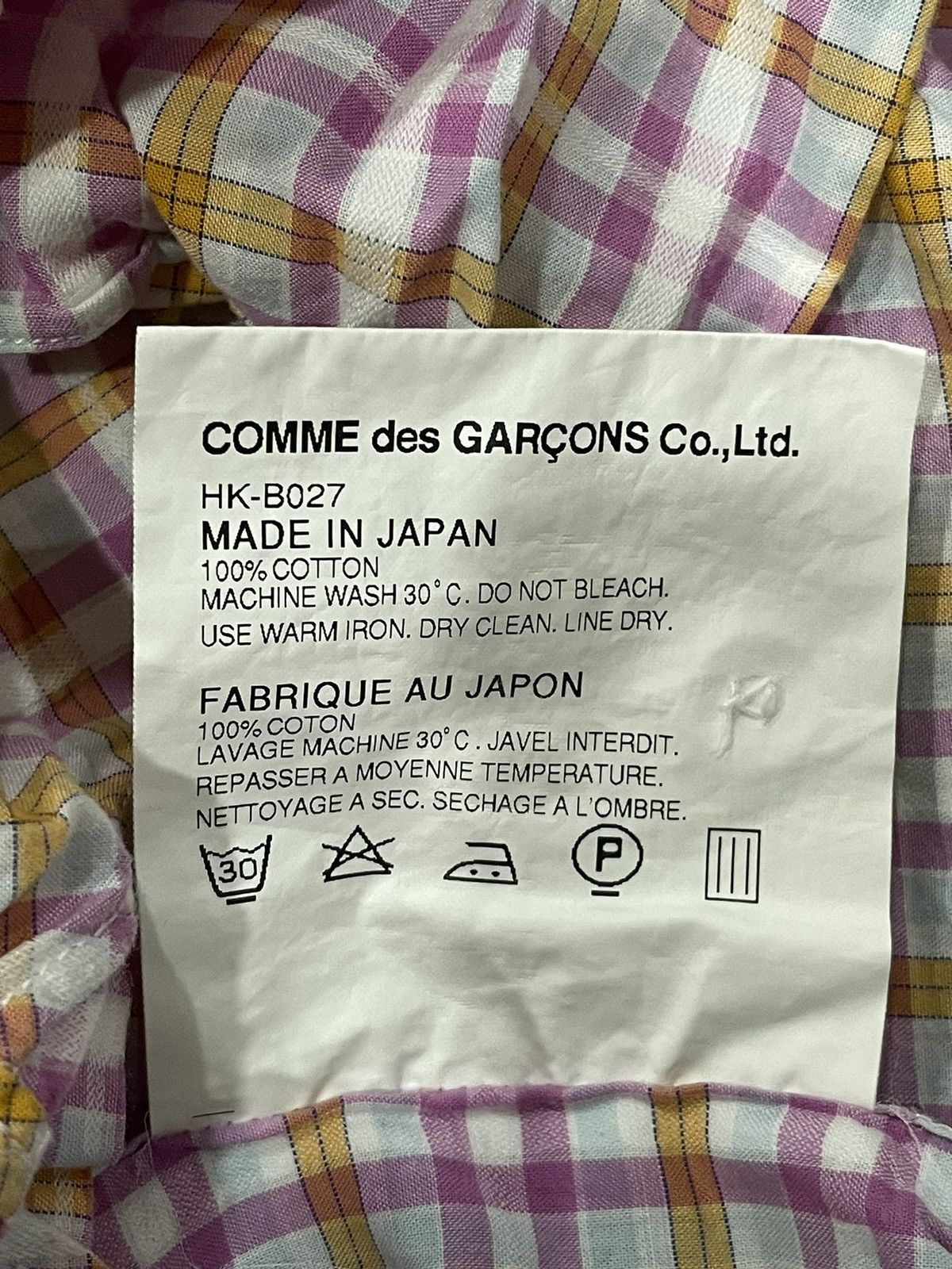 Comme des Garcons Homme Comme des Garcons Homme Button shirt Size US XS / EU 42 / 0 - 4 Thumbnail