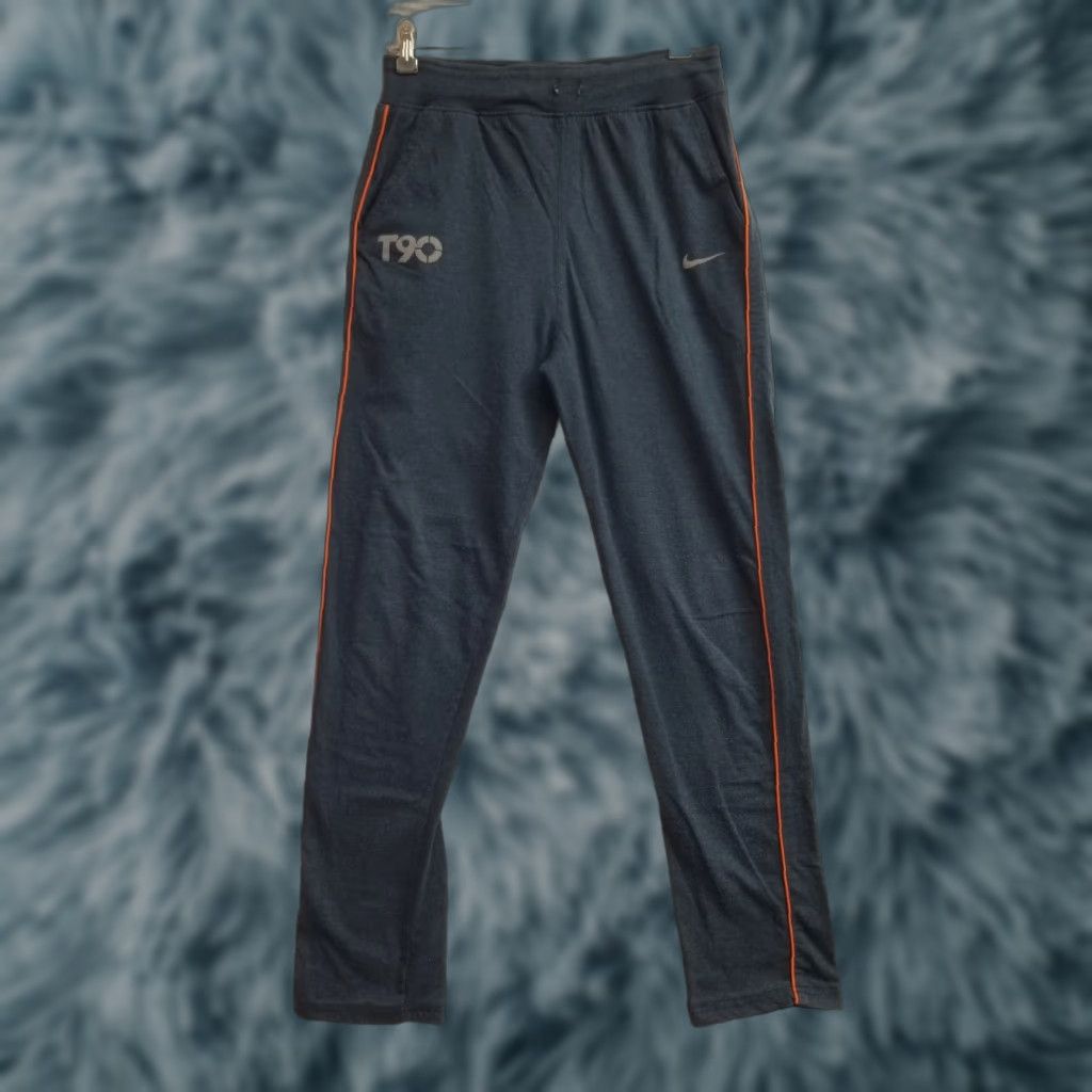 Nike Nike T90 Y2K Sweatpants Mens XL Blue Gray Activewear Pants See Measurements No Drawstring Size US 36 / EU 52 - 1 Thumbnail