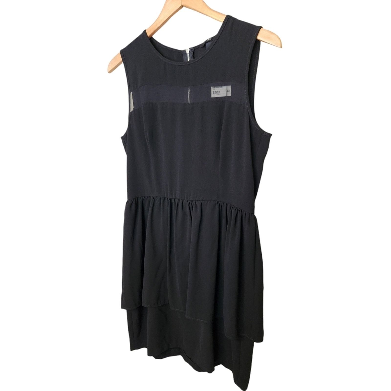 H&M NWT H&M Black Peplum Mini Dress 12 Size XL / US 12-14 / IT 48-50 - 3 Thumbnail