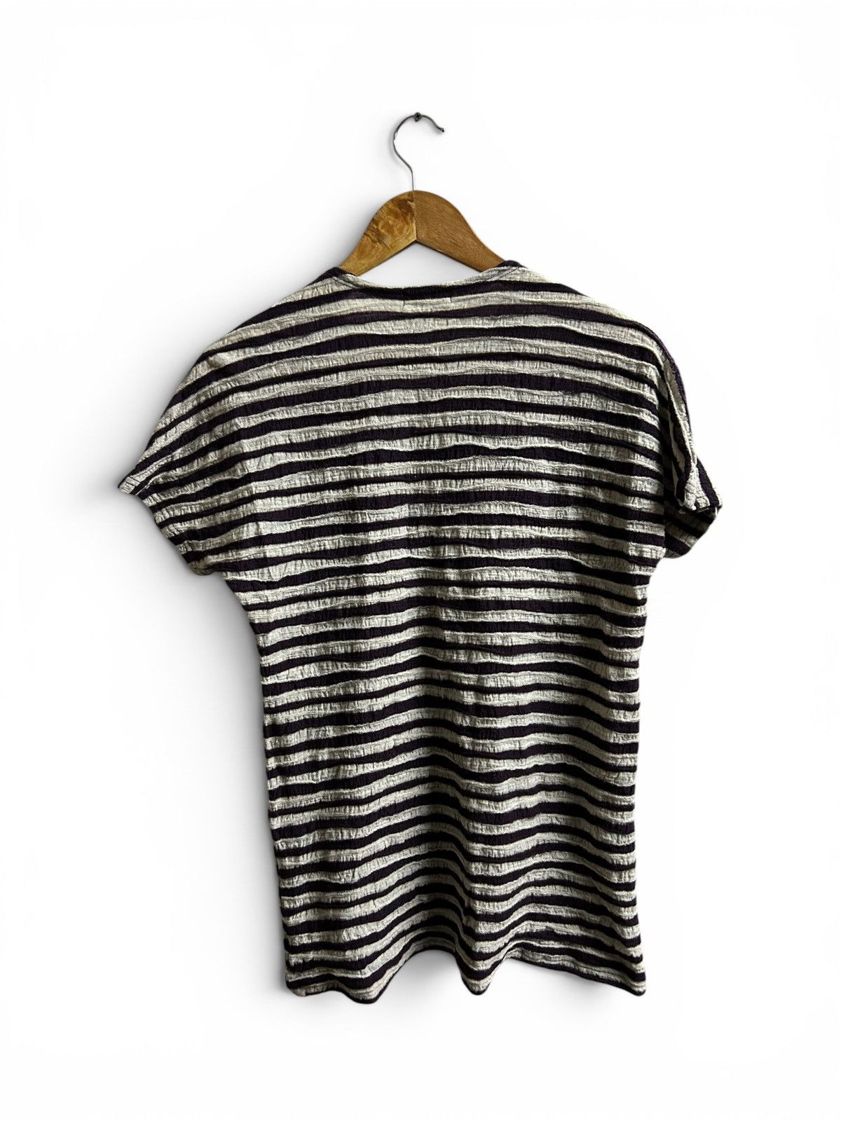 Issey Miyake Plantation Wool Texture Striped Size M / US 6-8 / IT 42-44 - 3 Thumbnail