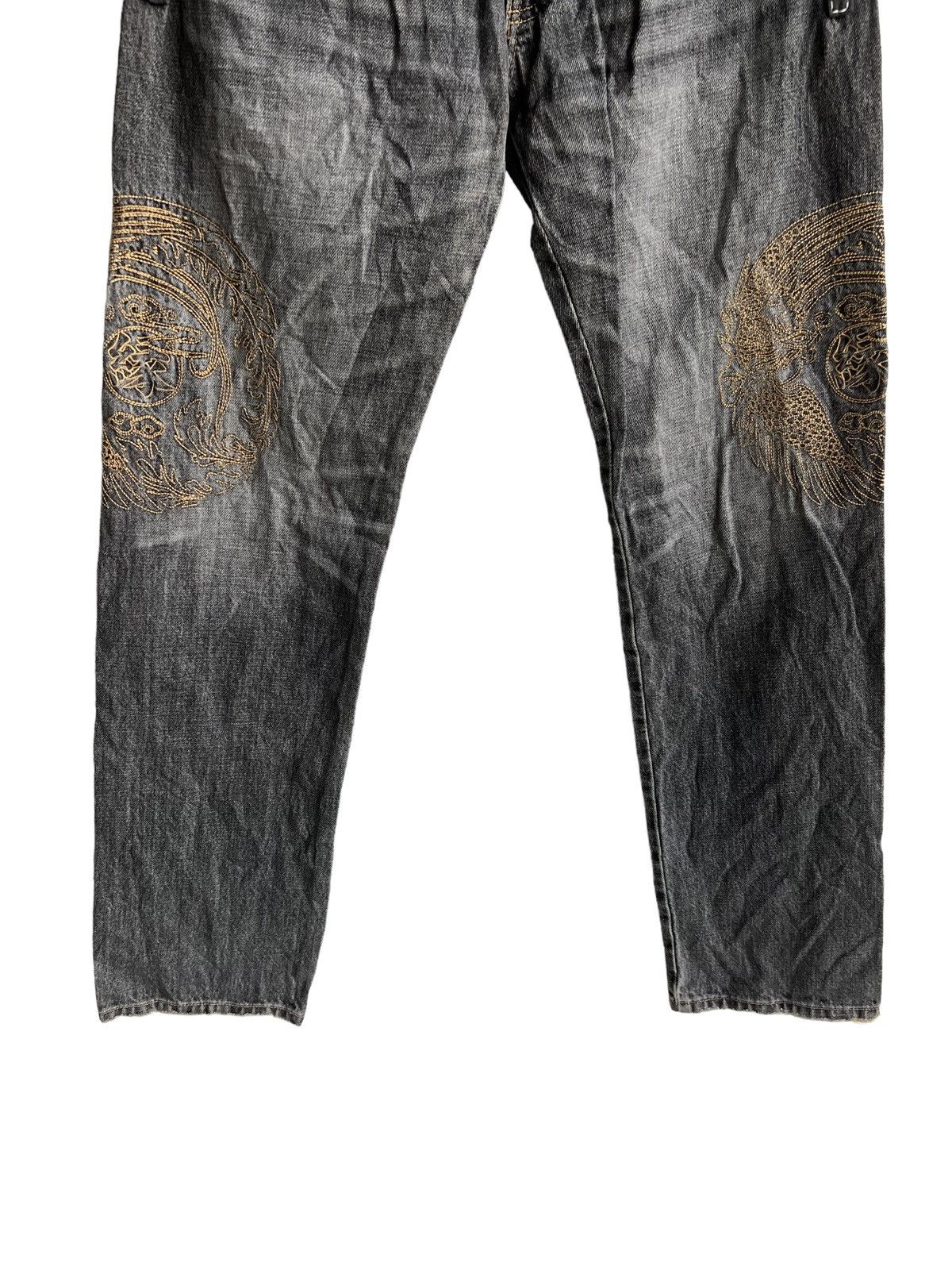 Karakuri Tamashii Karakuri Tamashi Royal Phenix 🇯🇵 Embroidery Baggy Denim Size US 32 / EU 48 - 8 Thumbnail